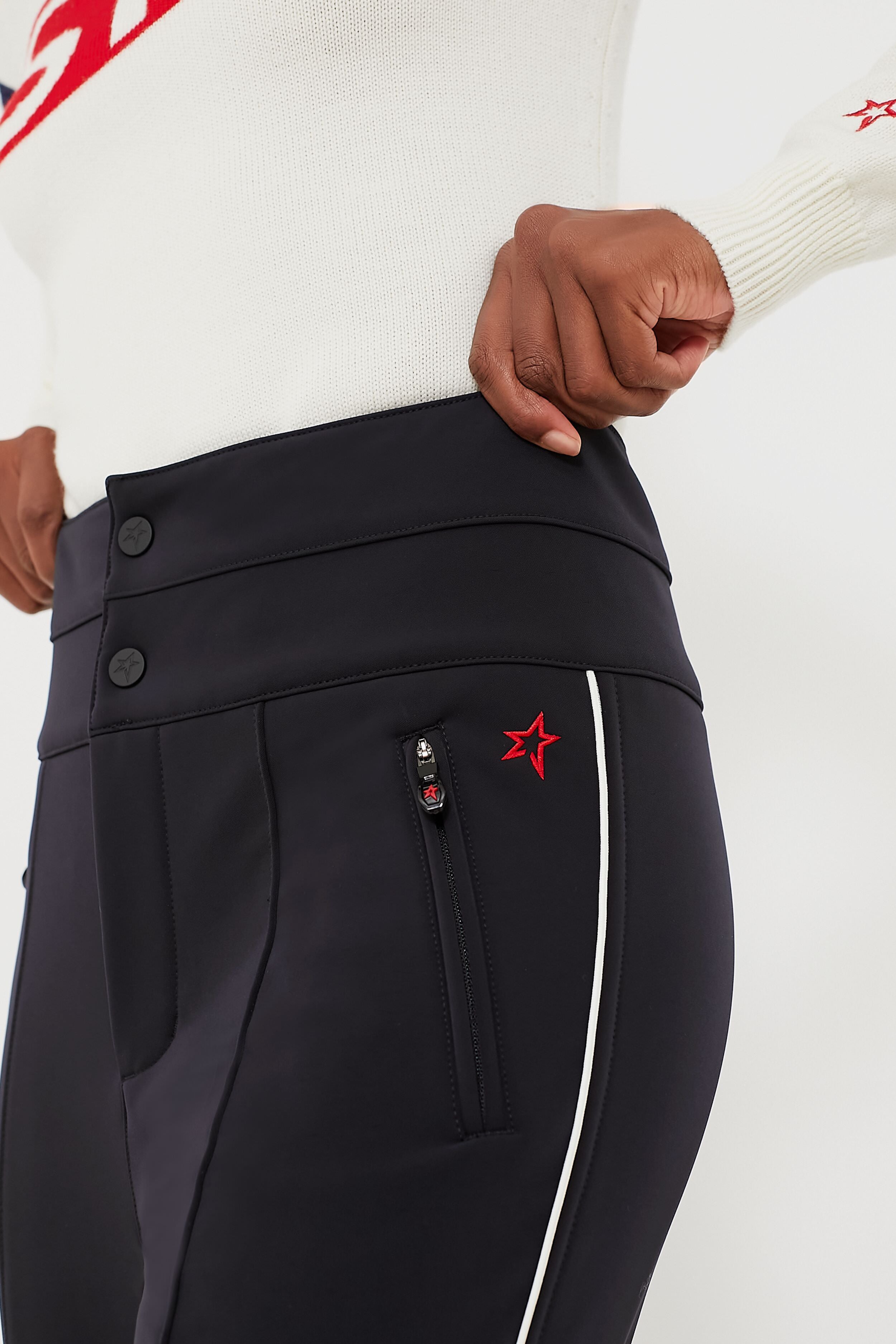 Black Aurora Skinny Stirrup Race Pant-Get Girly