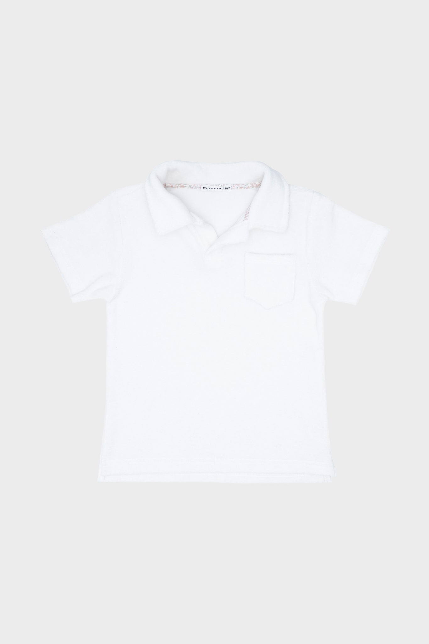 White French Terry Polo Shirt-Get Girly