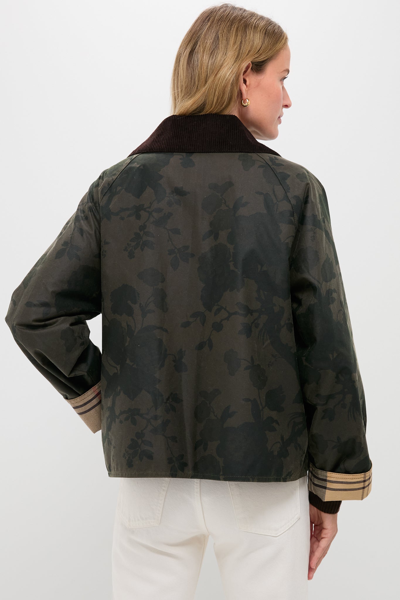 Archive Olive Barbour x Get Girly Beverly Wax Jacket-Get Girly