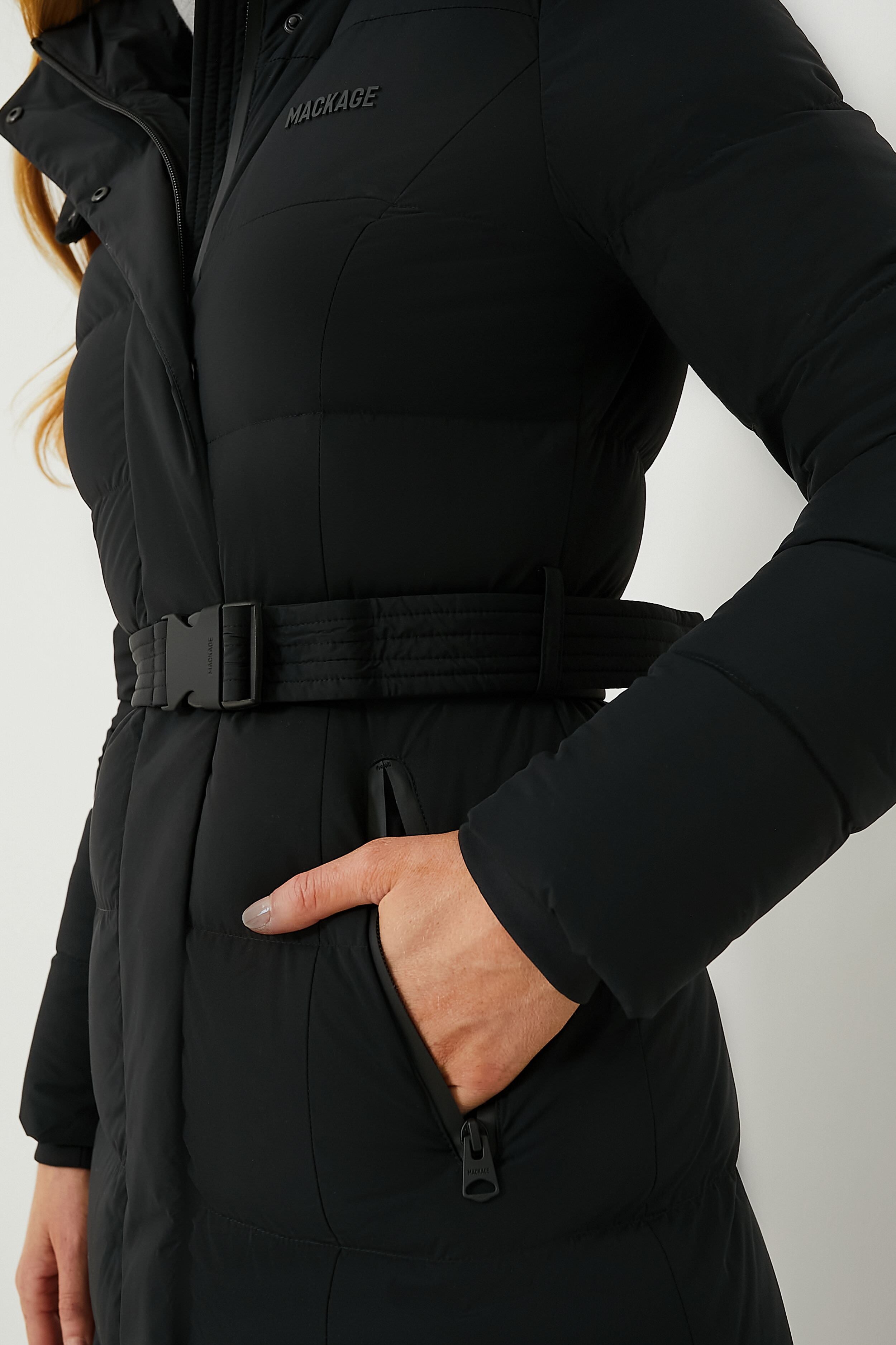 Black Calina City Down Coat-Get Girly