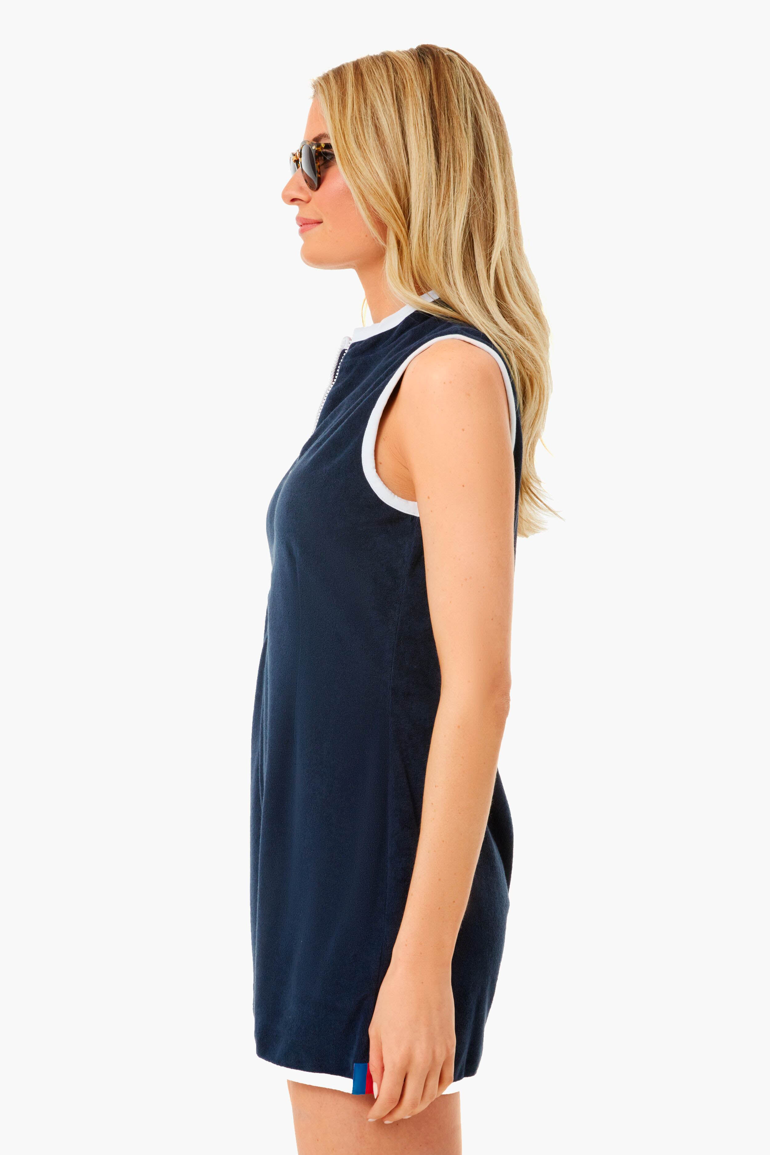 The Navy Serena Romper-Get Girly