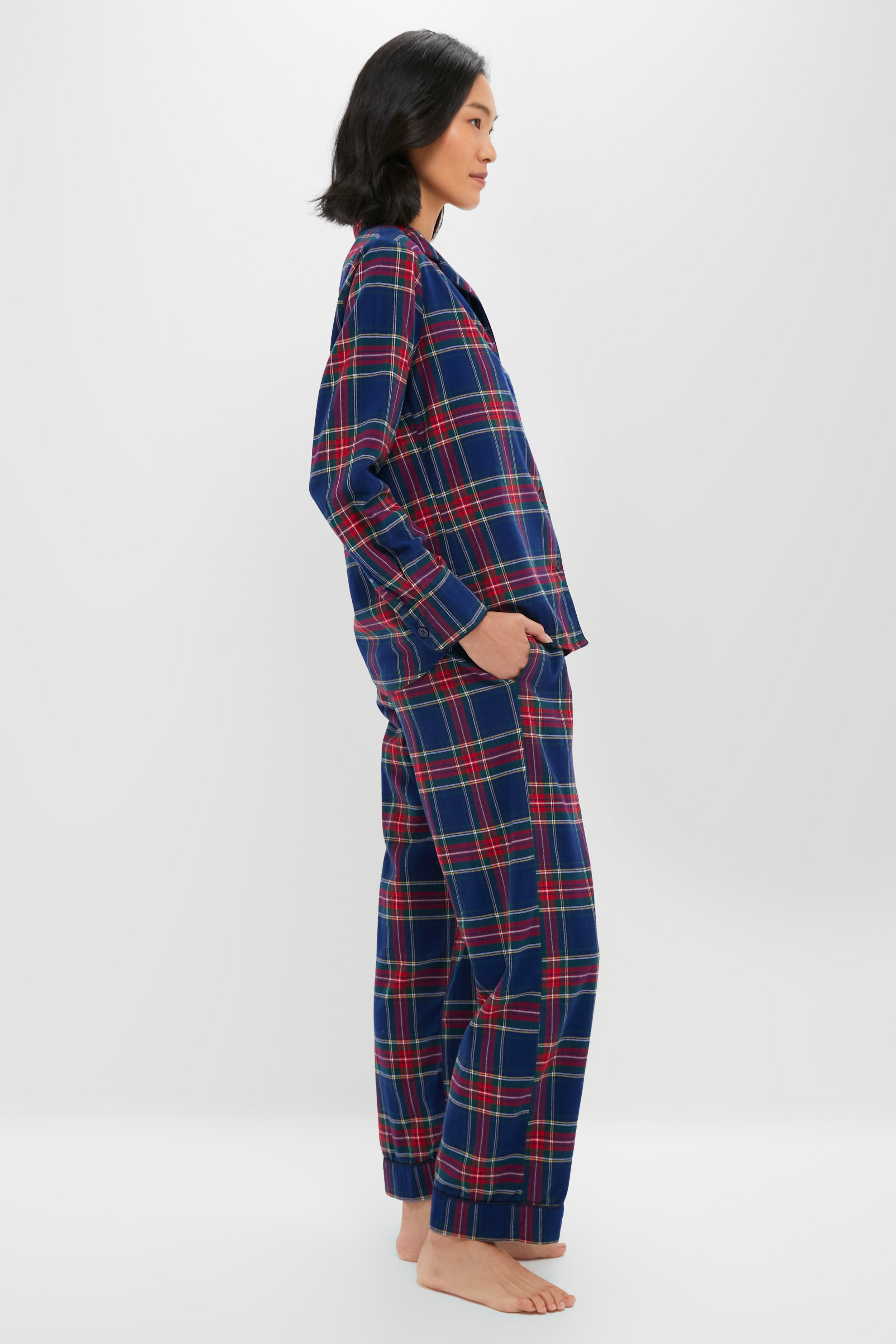 Womens Windsor Tartan Pajama Set-Get Girly