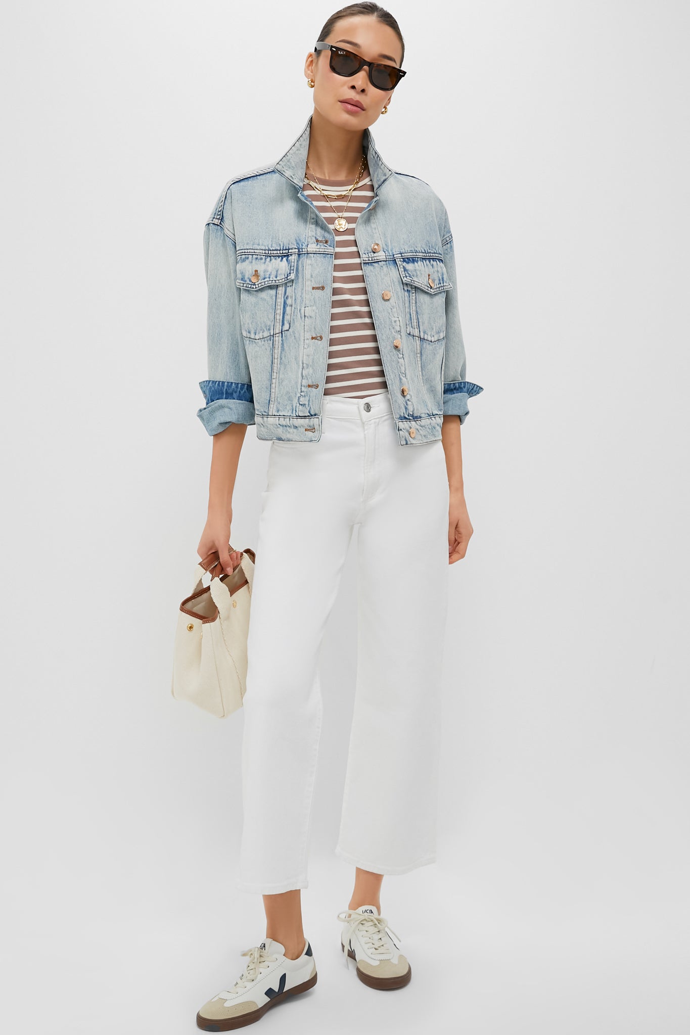 Acid Wash Denim Archie Jacket-Get Girly