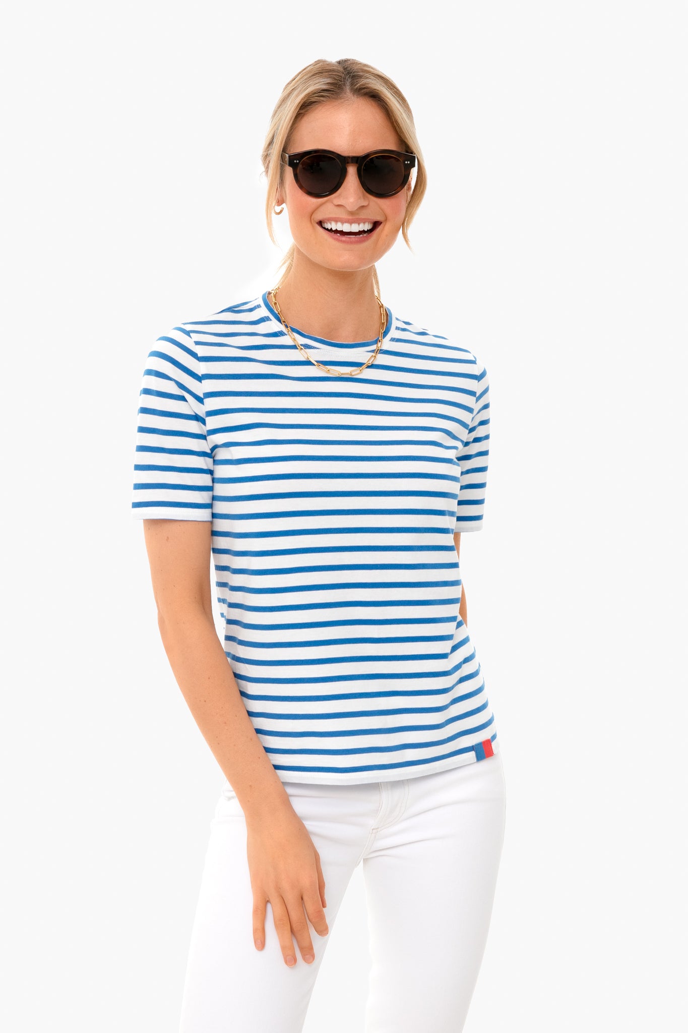 The Modern White Royal Blue-Get Girly