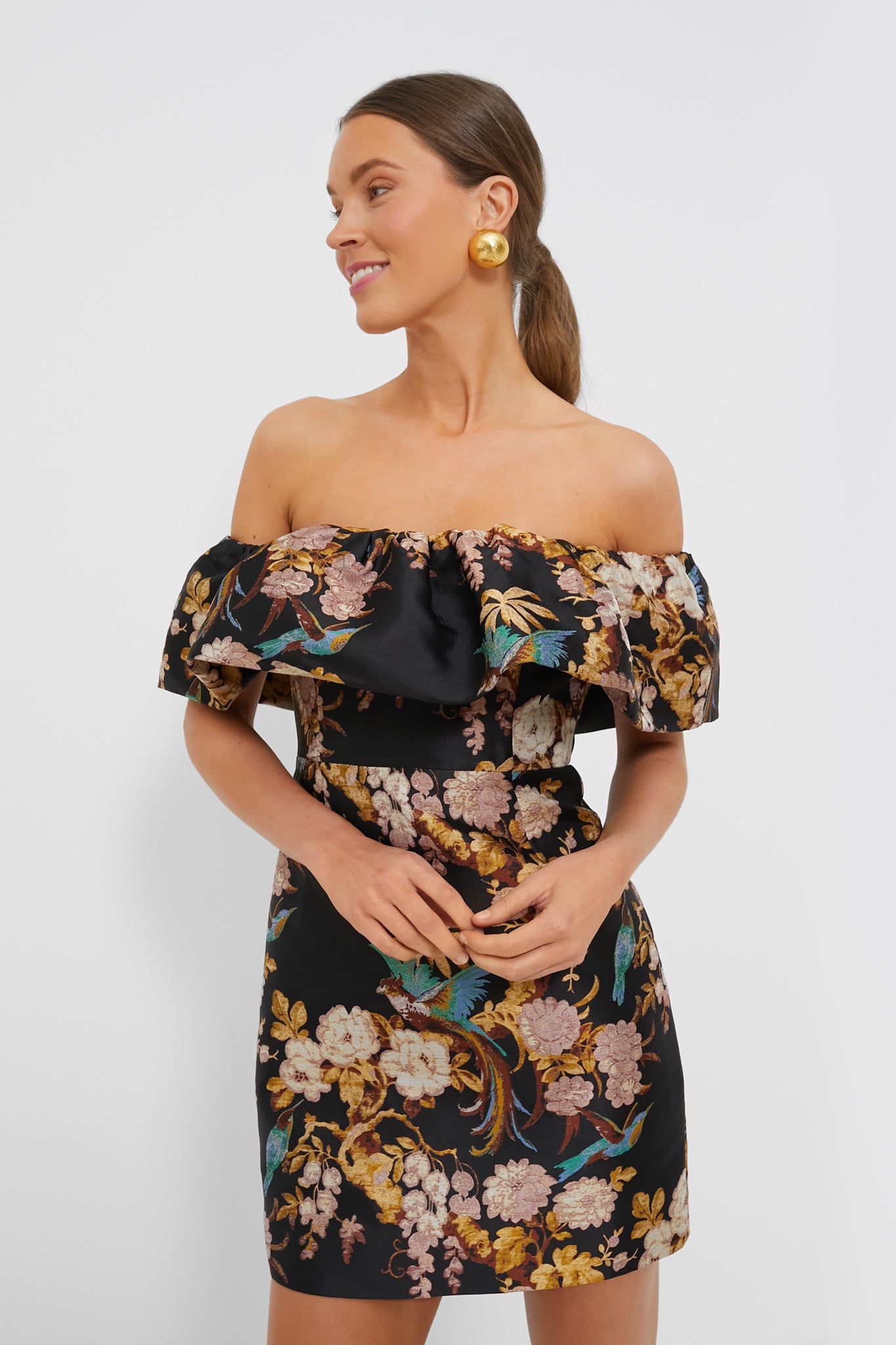 Black Birds of Paradise Vera Dress-Get Girly