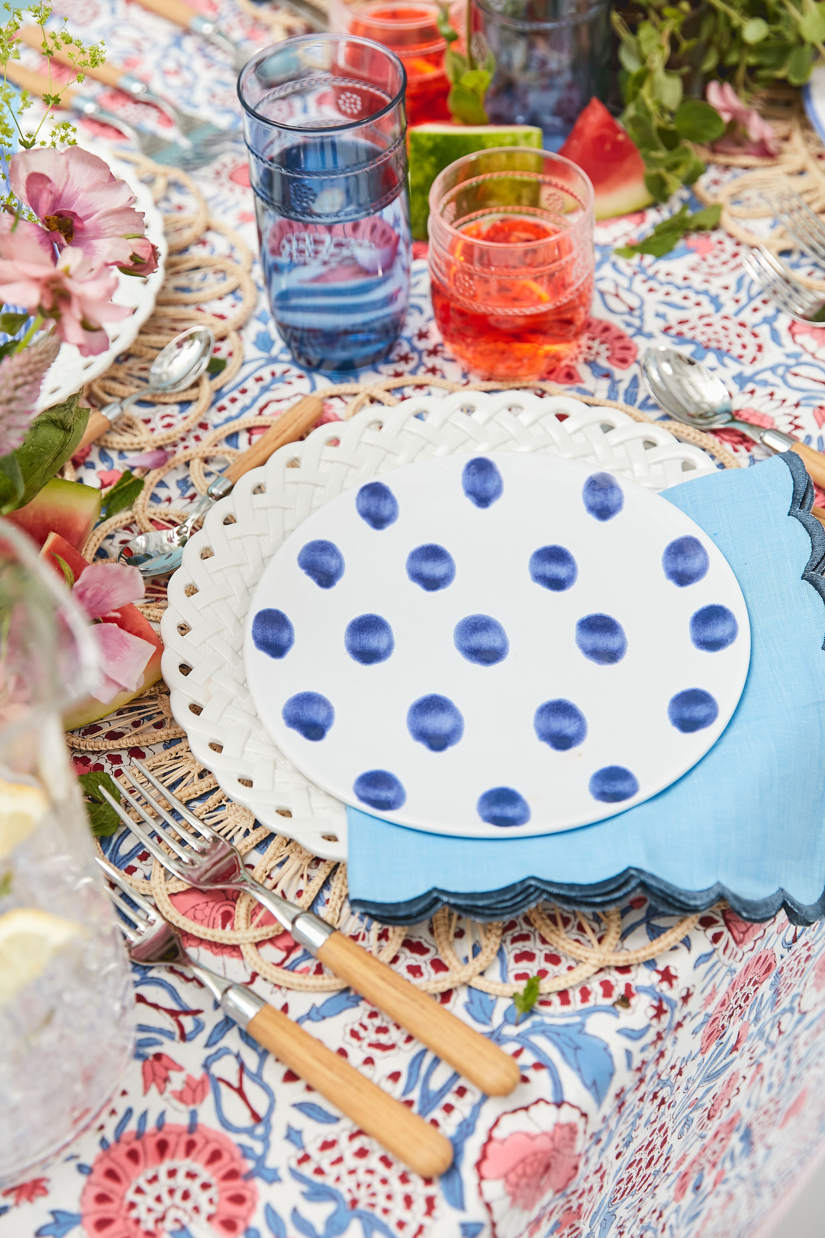 Albero Oak Five-Piece Place Setting-Get Girly