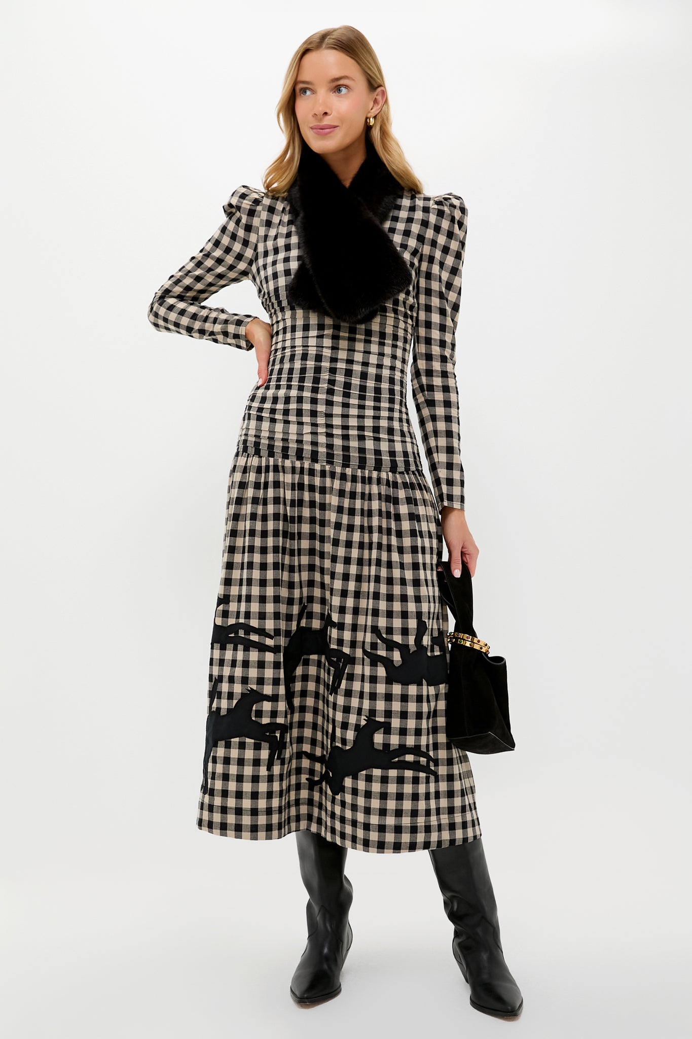 Brown Fur Scarf-Get Girly