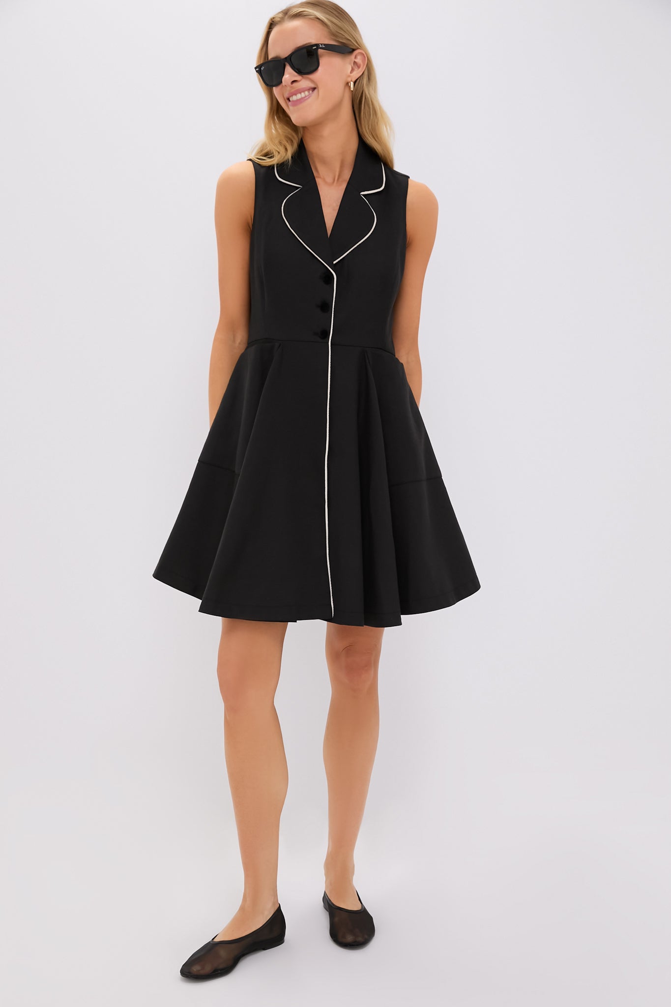 Black Linen Ruby Dress-Get Girly