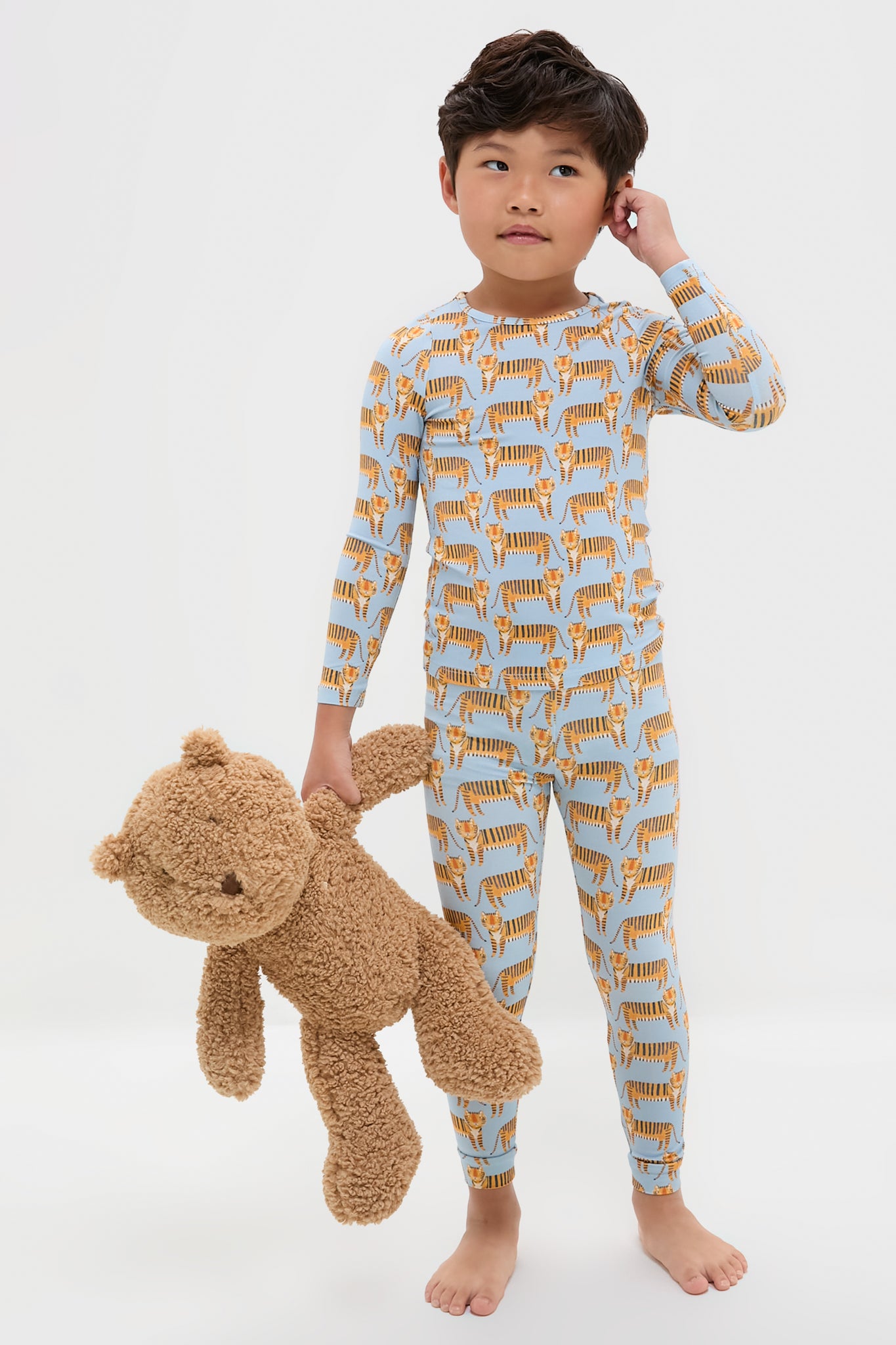 Tigers Kids Bamboo Pj Set-Get Girly