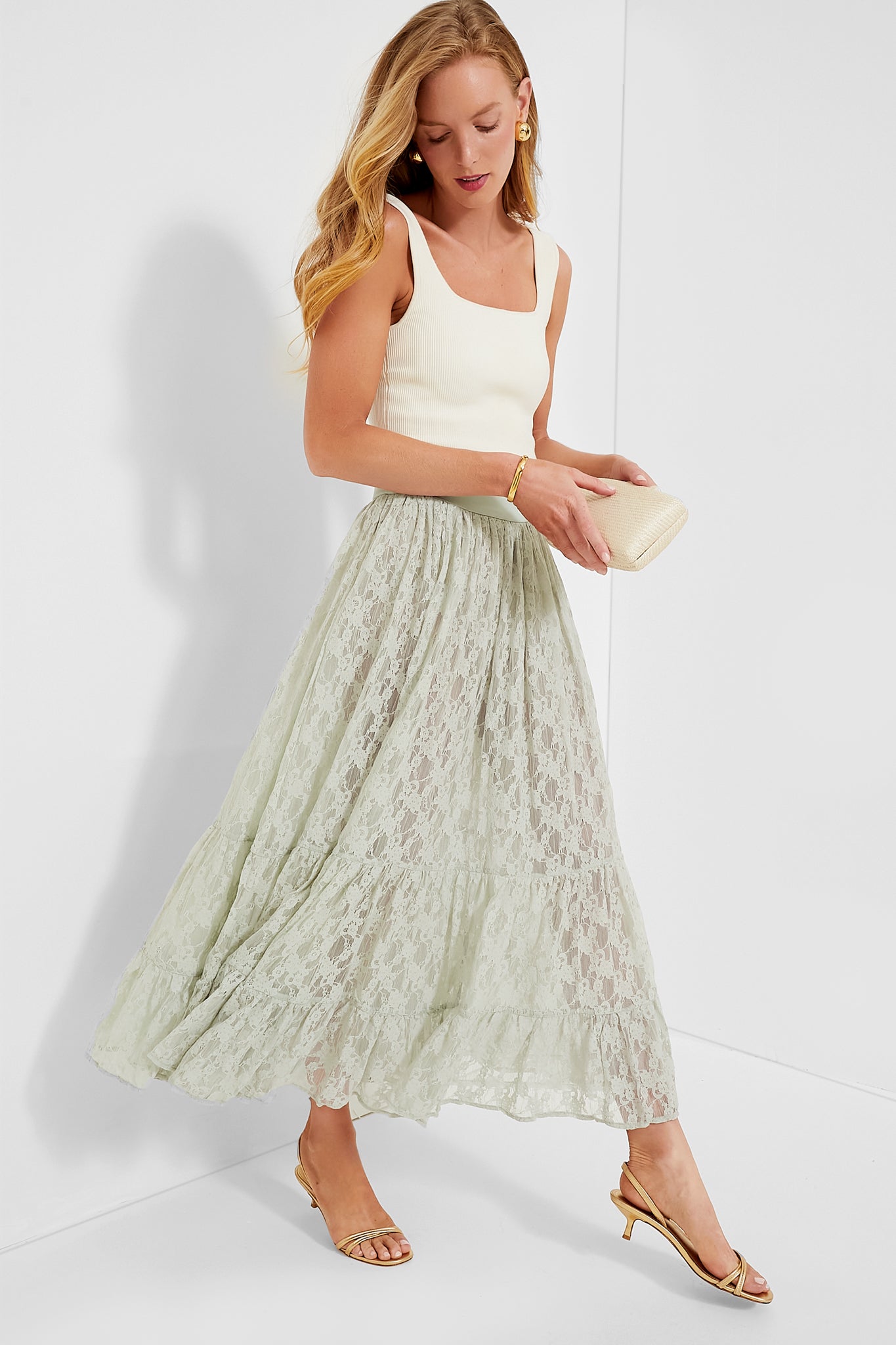 White Eloise Clutch-Get Girly