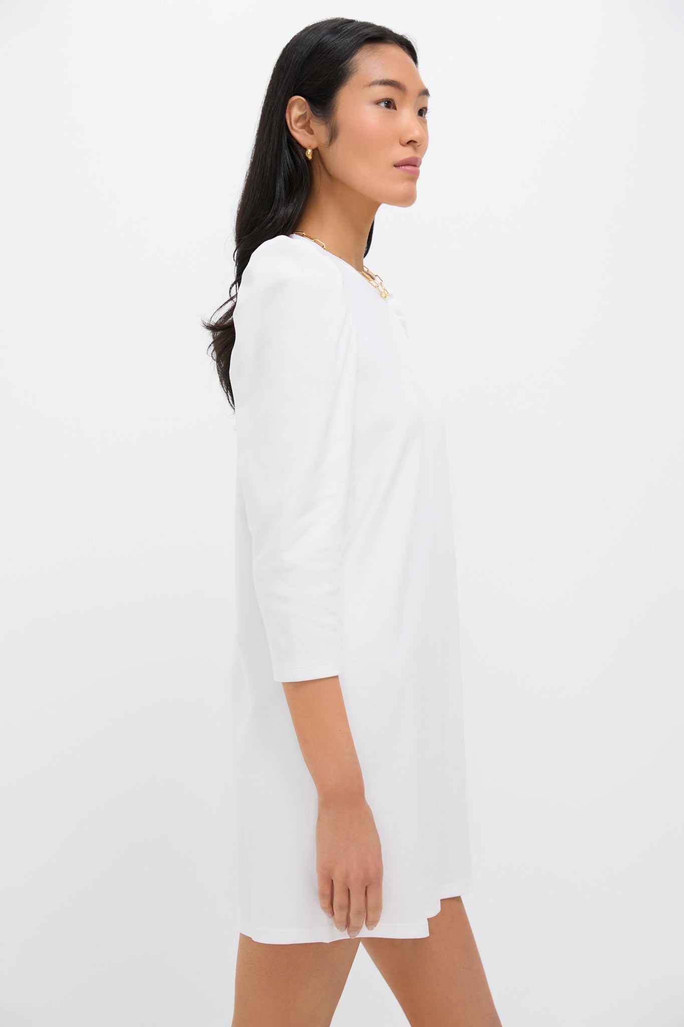 White Vesty Mini Dress-Get Girly