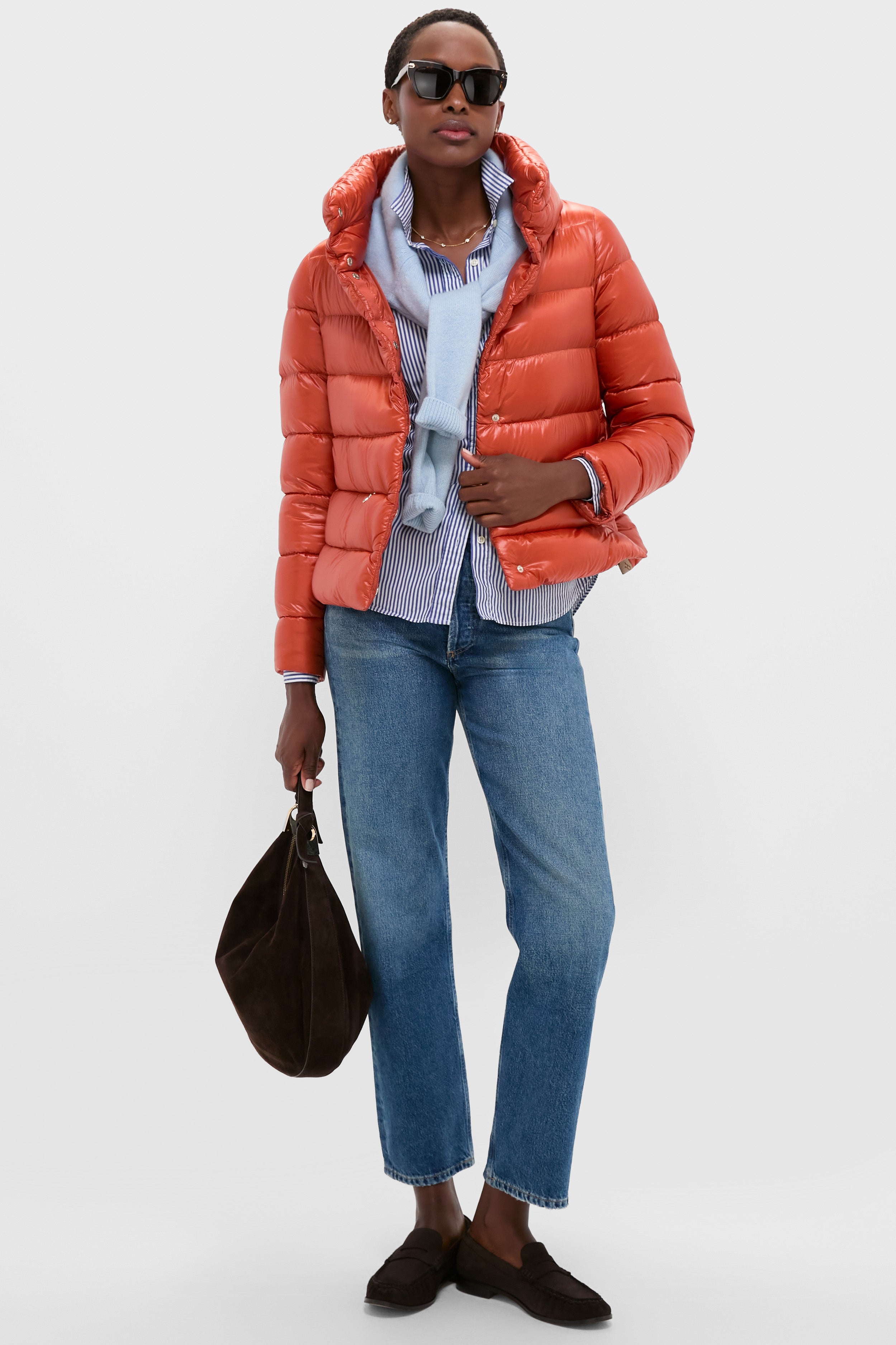 Arancione Nylon Ultralight Jacket-Get Girly