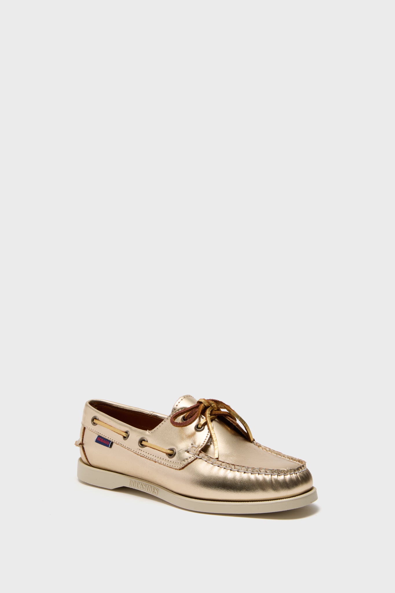 Gold Met Portland Docksides-Get Girly