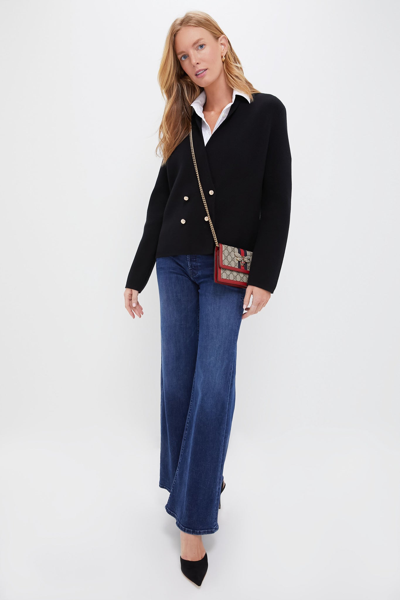 White Short Sleeve Essentials Shirt-Get Girly