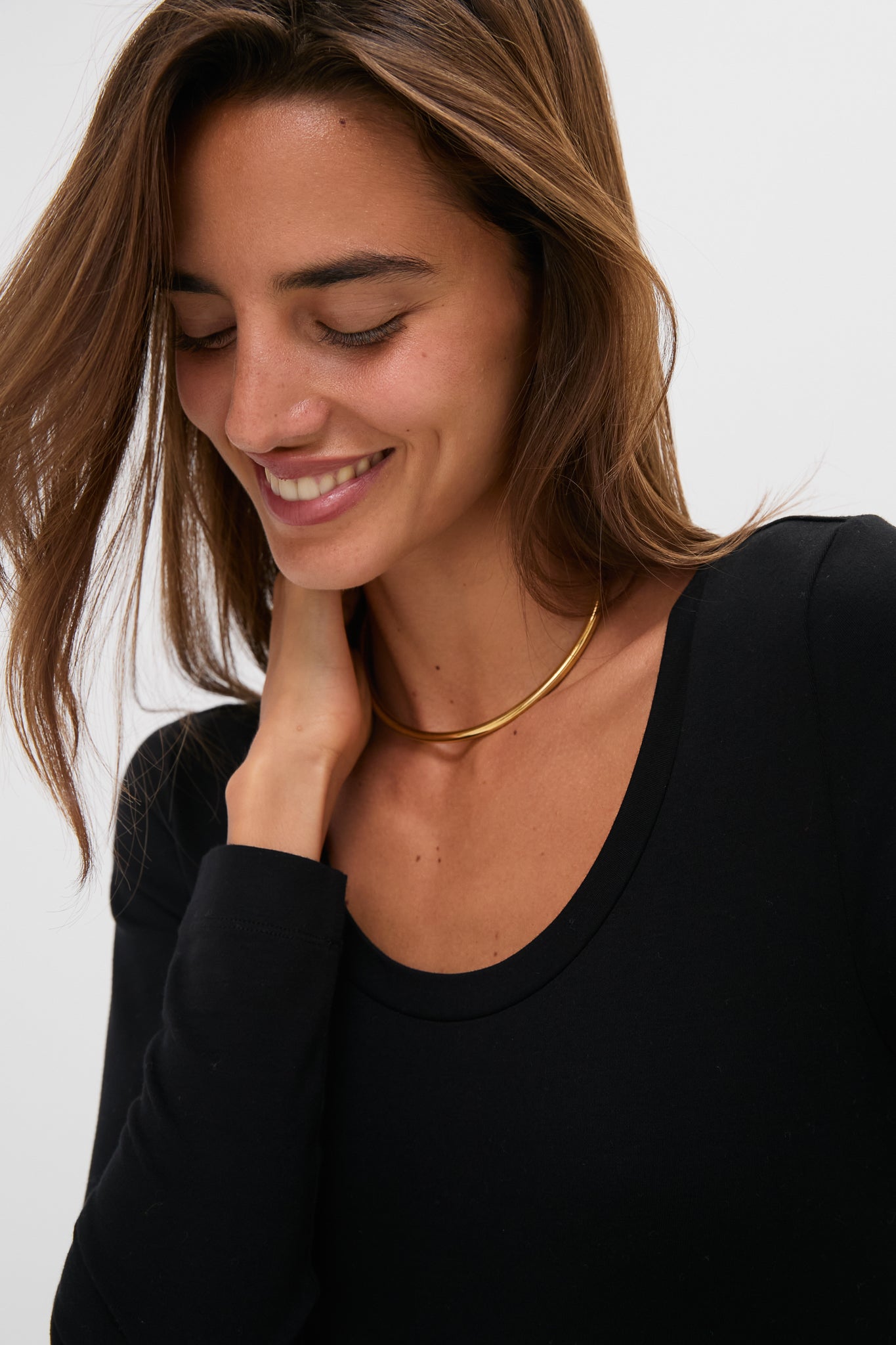 Black Long Sleeve Sara Maxi Dress-Get Girly