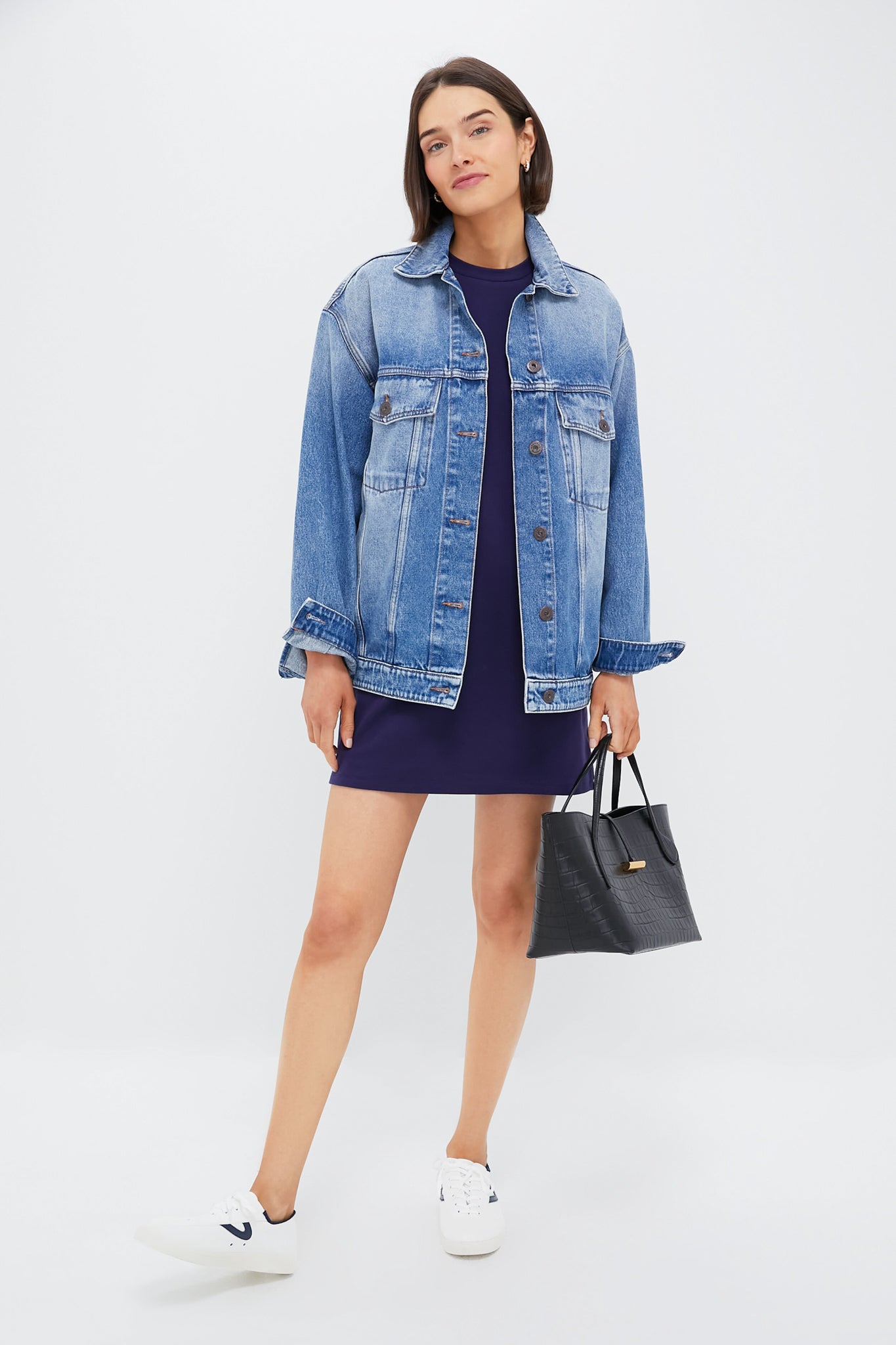 Navy Vesty Mini Dress-Get Girly