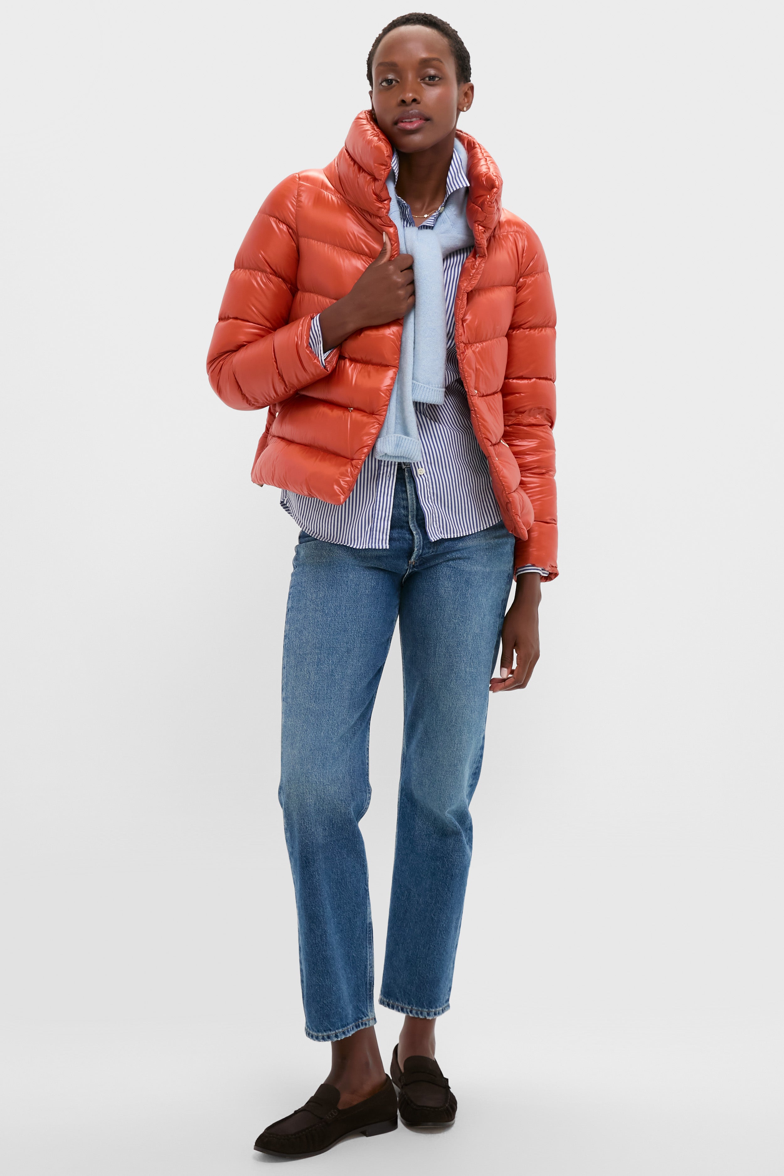 Arancione Nylon Ultralight Jacket-Get Girly