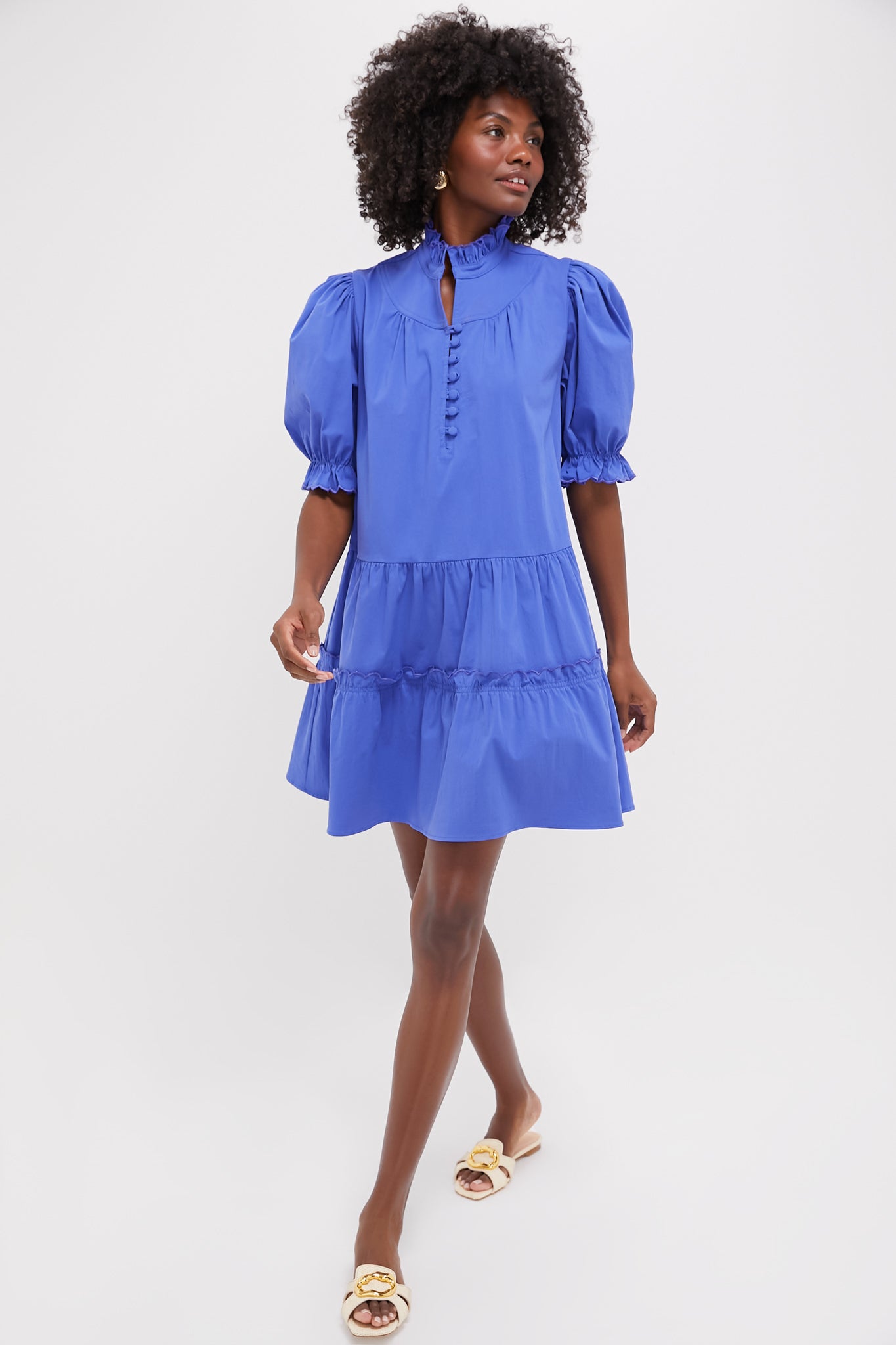 Azure Blue Selena Mini Dress-Get Girly