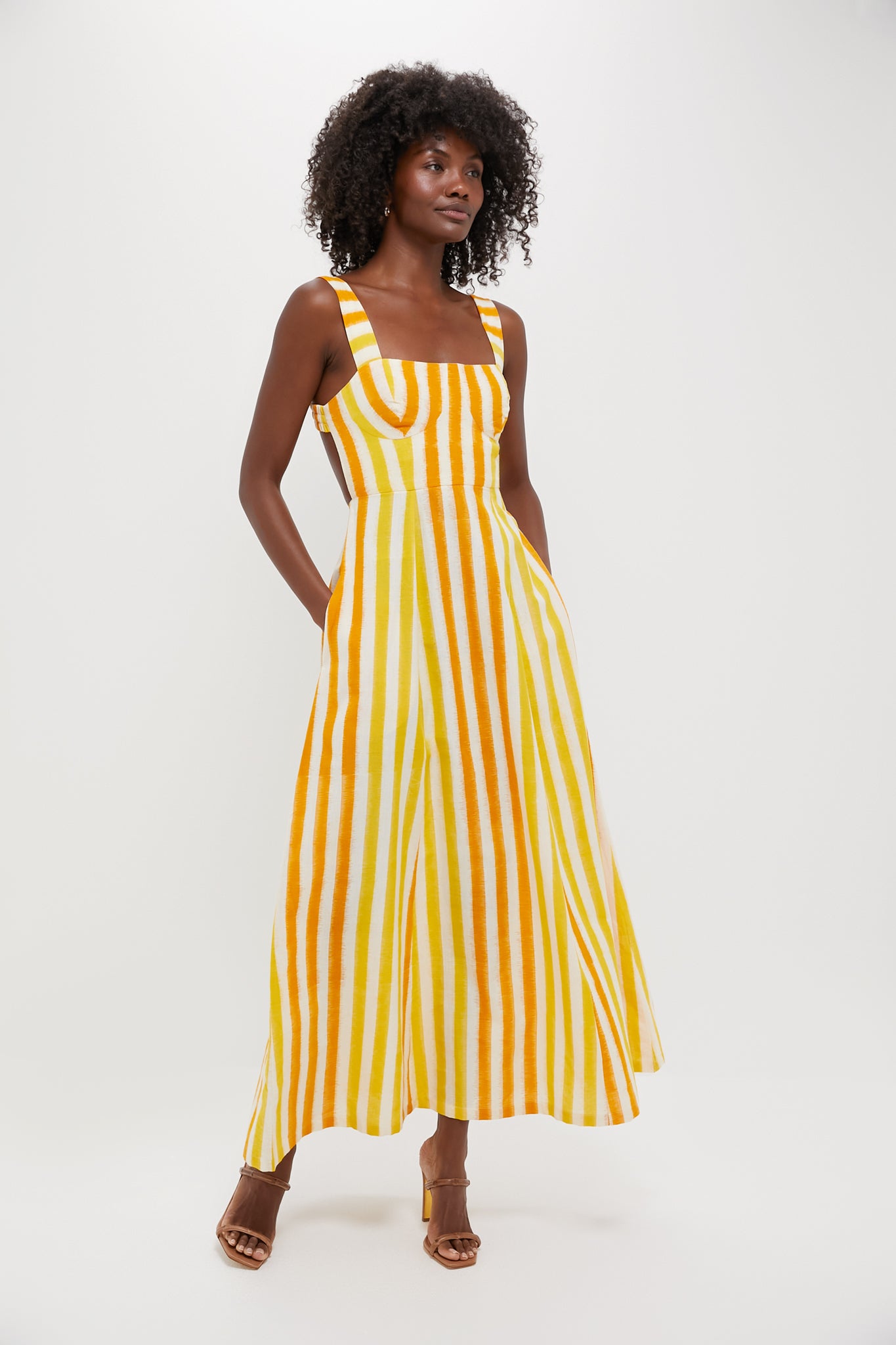 Mango Stripes Azzurra Dress-Get Girly