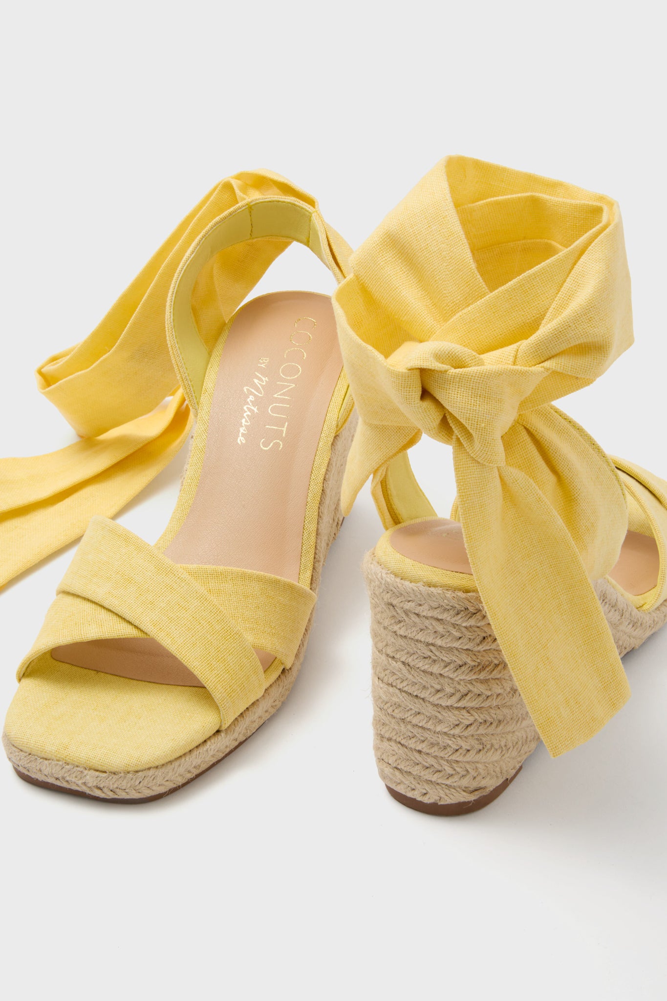 Yellow Bonaire Wedges-Get Girly