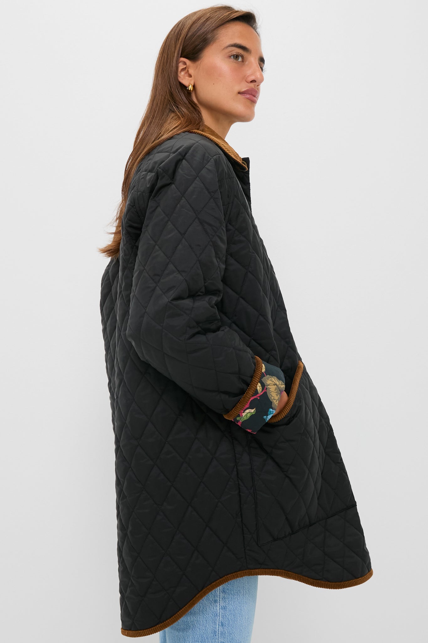 Black Barbour x Get Girly Miley Quilt-Get Girly