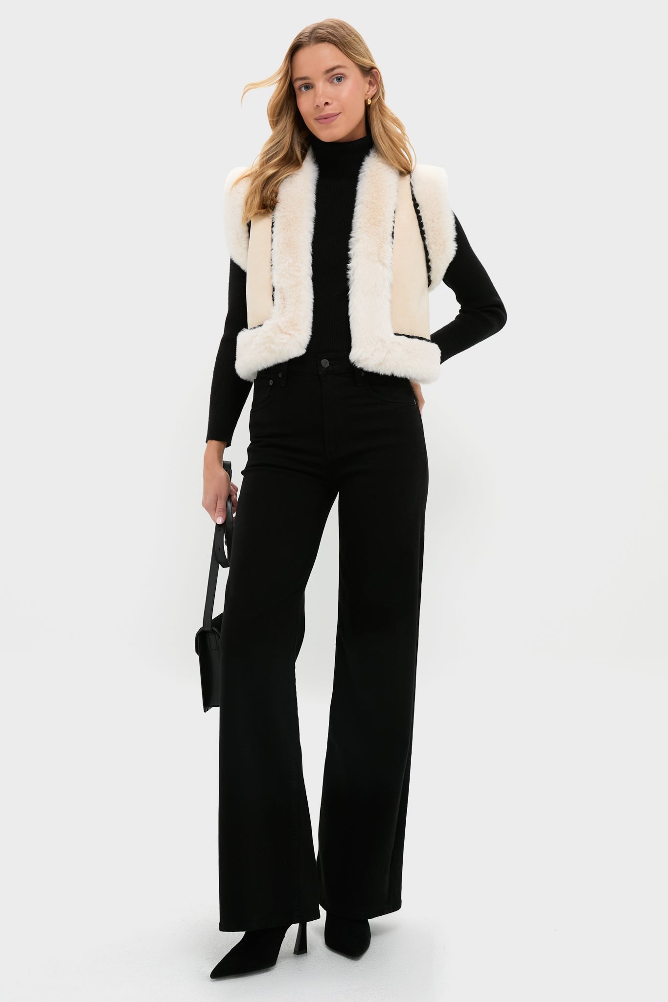 Black Arlo Ribbed Turtleneck-Get Girly