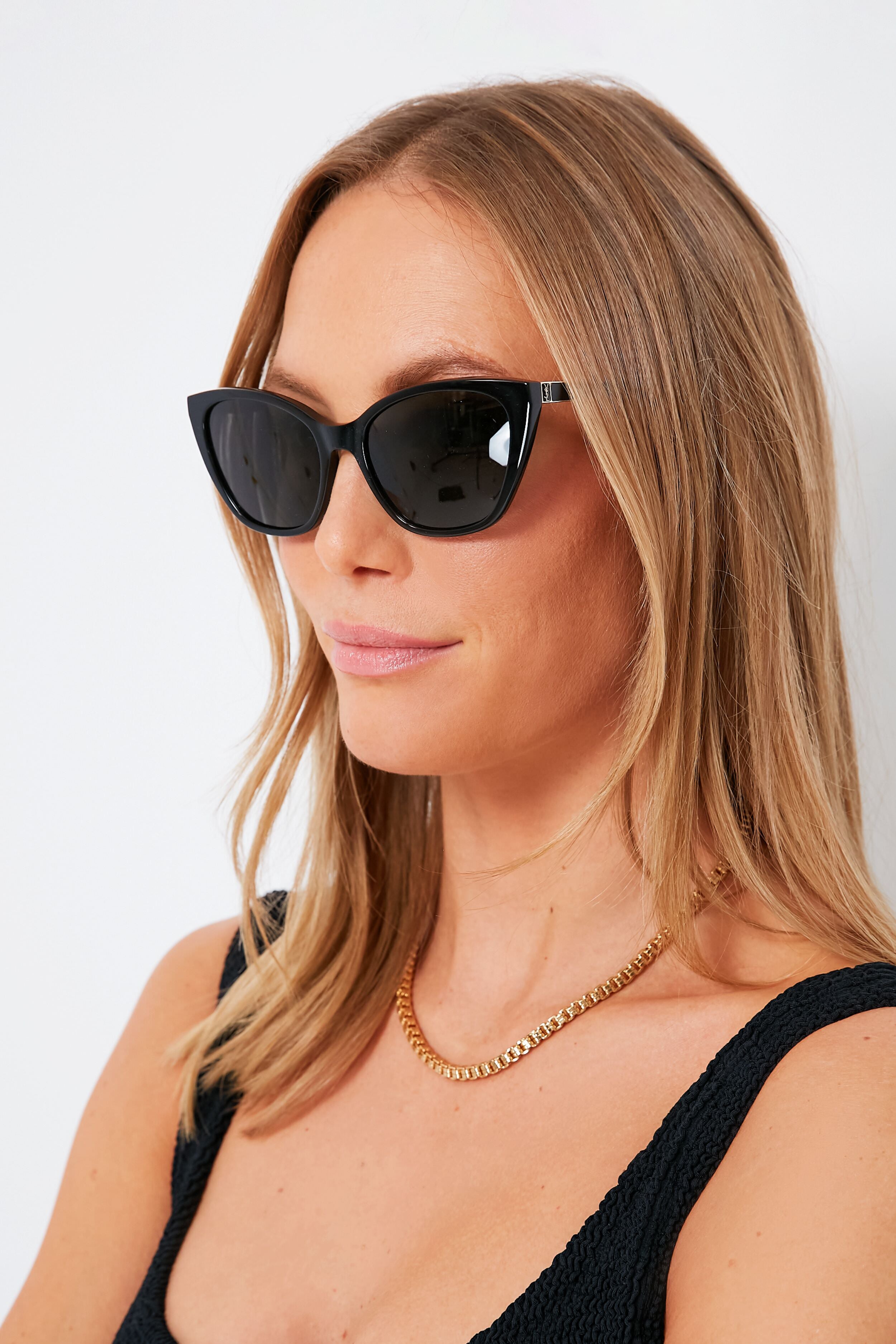 Black Cat Eye Sunglasses-Get Girly