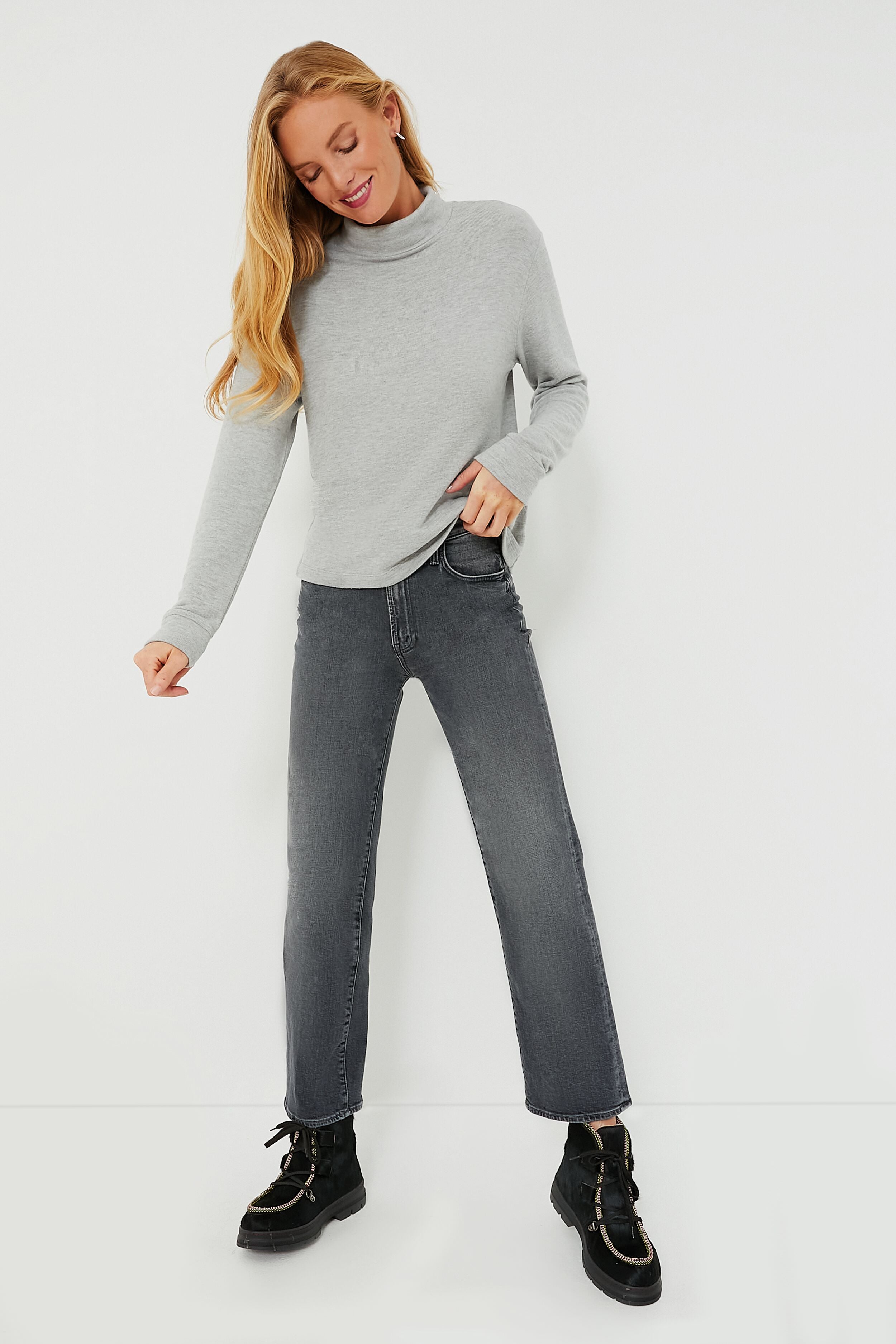 Black Shearling Lined Incredible Pony Boots-Get Girly