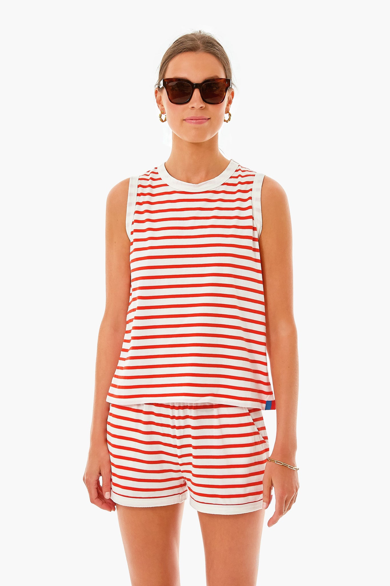 The White and Poppy Tank-Get Girly