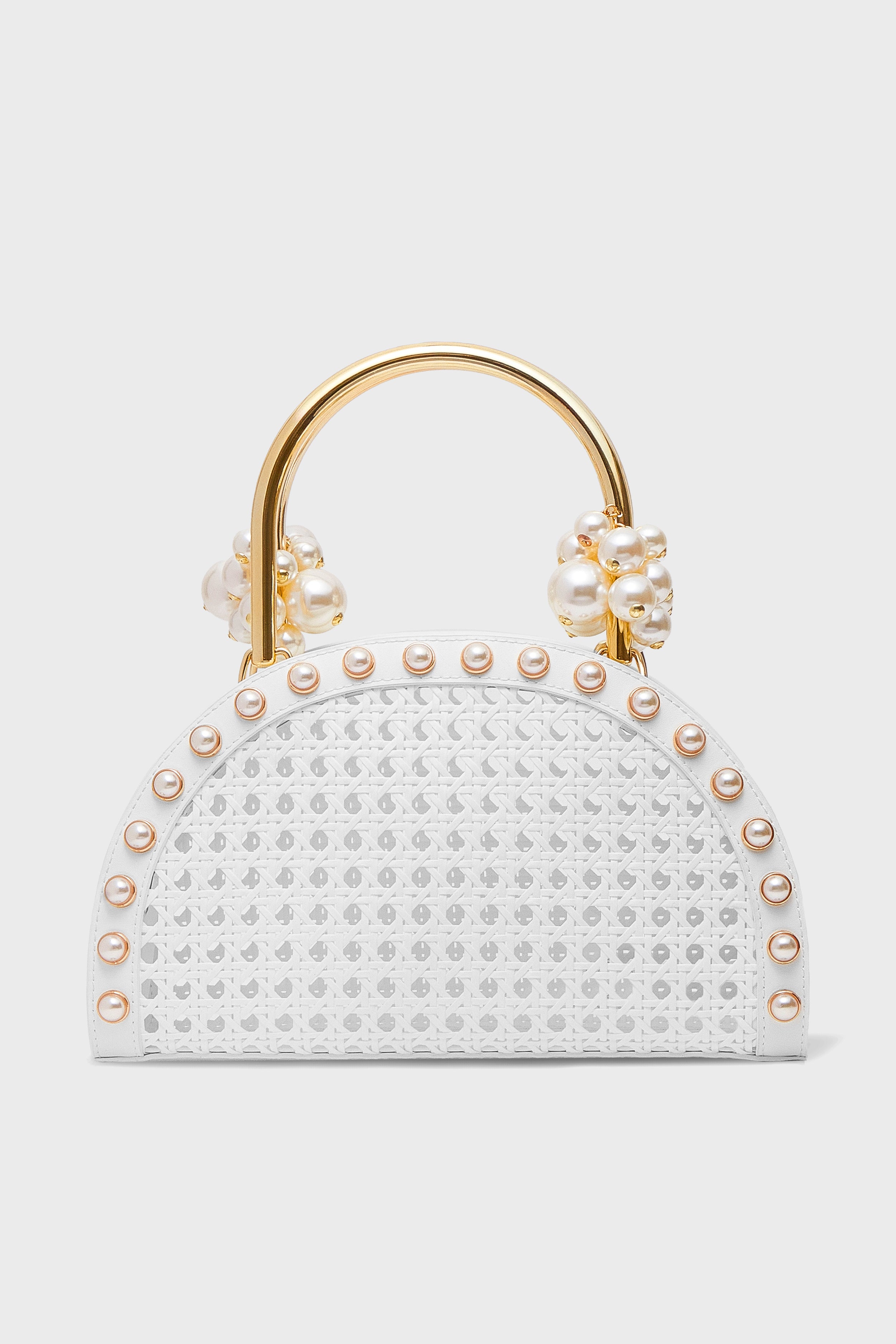 White Ellie Pearl Satchel-Get Girly