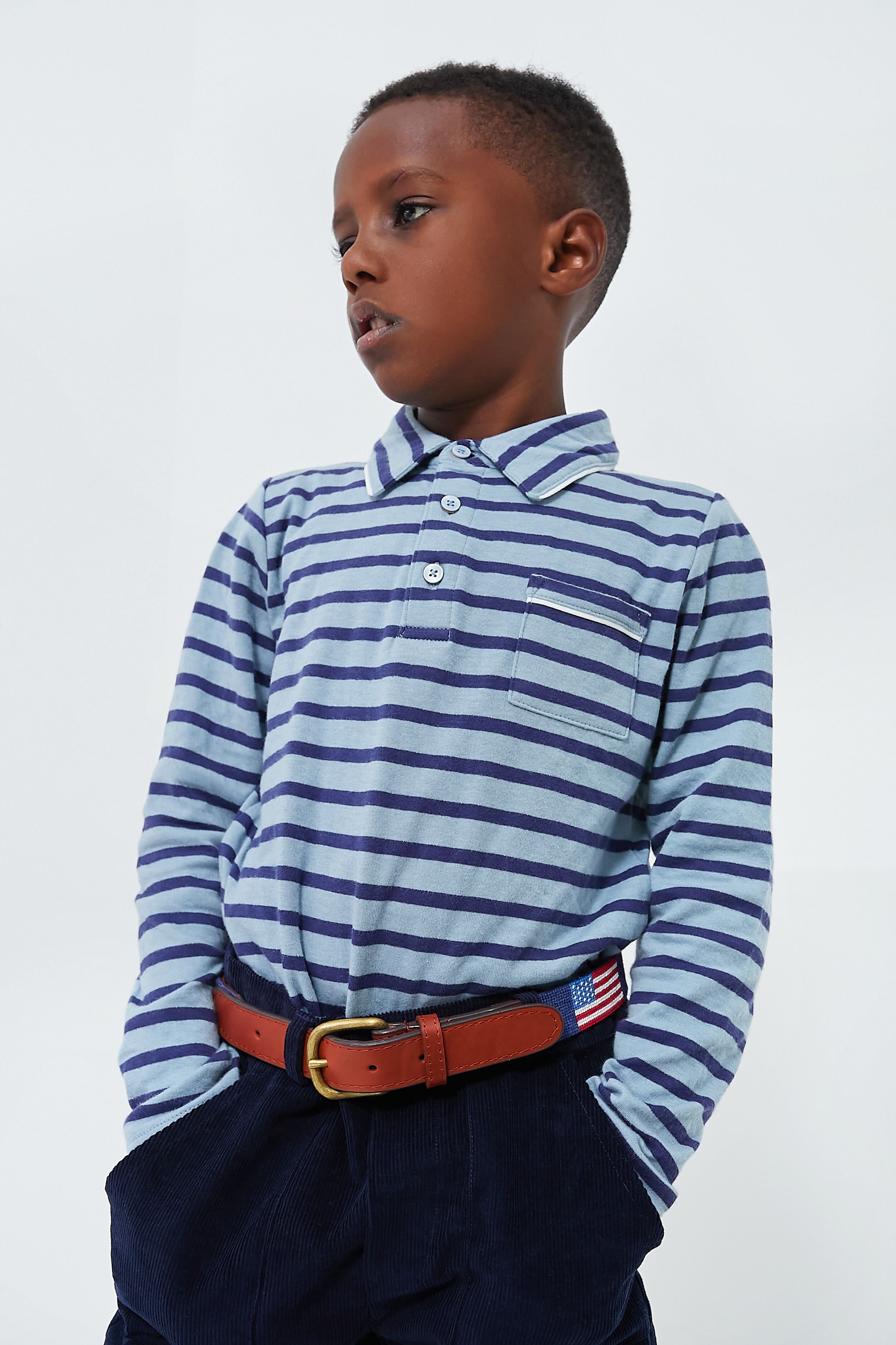 Navy American Flag Needlepoint Childrens Belt-Get Girly