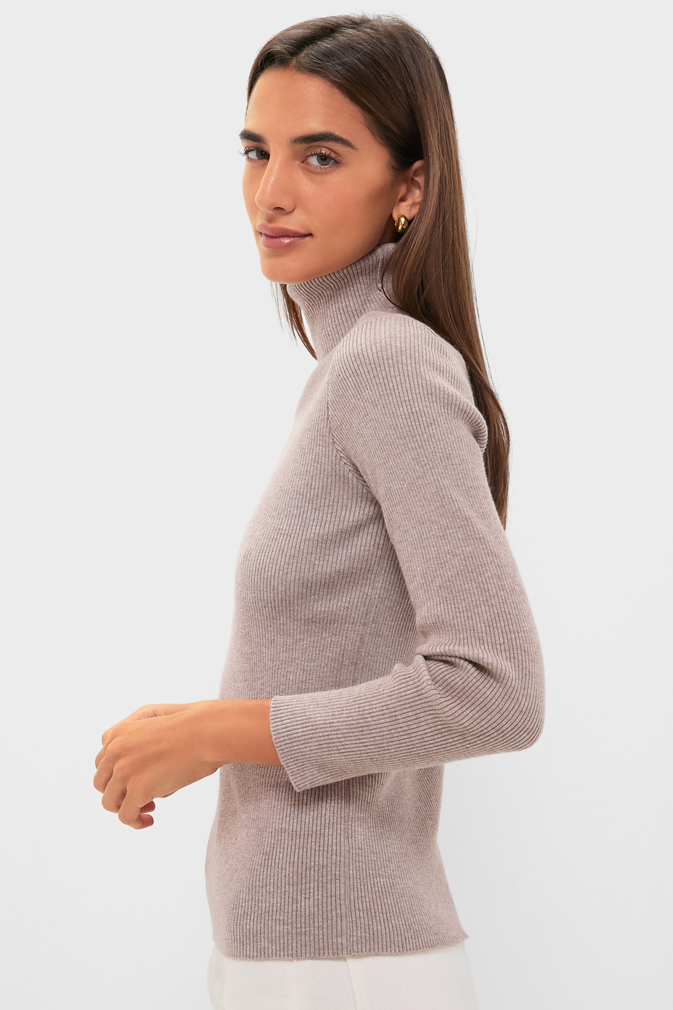 Oat Arlo Ribbed Turtleneck-Get Girly
