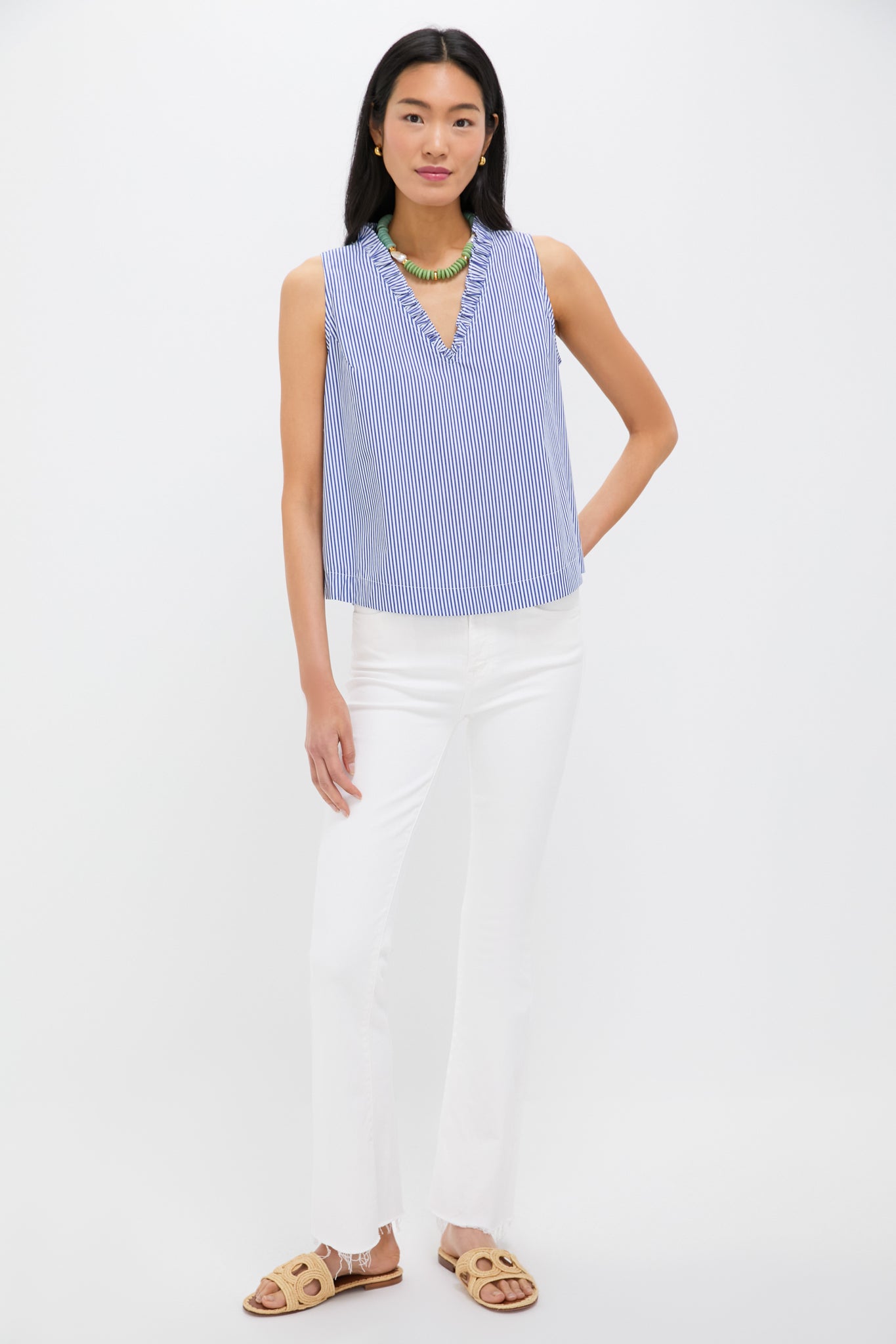 Striped Veronica Top-Get Girly