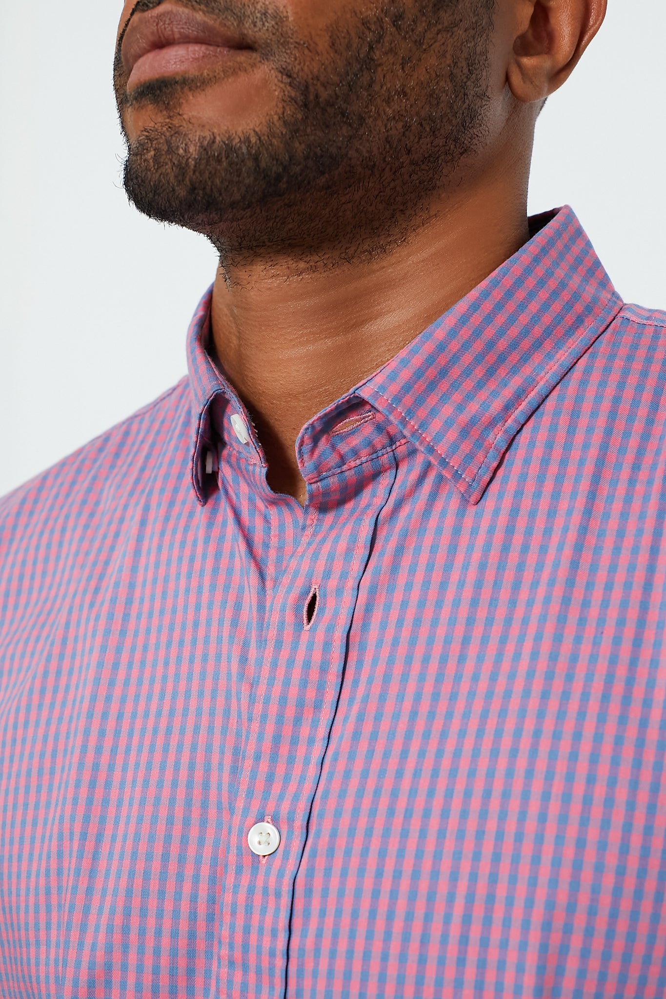 Blue Rose Gingham Movement Shirt-Get Girly