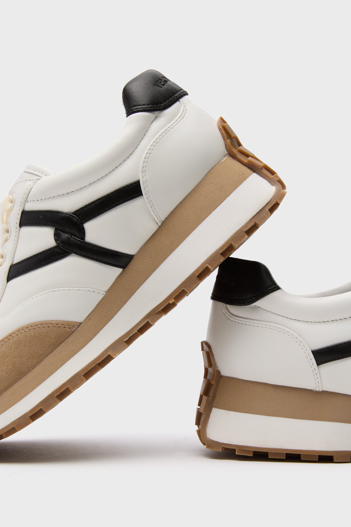 Coconut and Black Valentina Sneakers-Get Girly