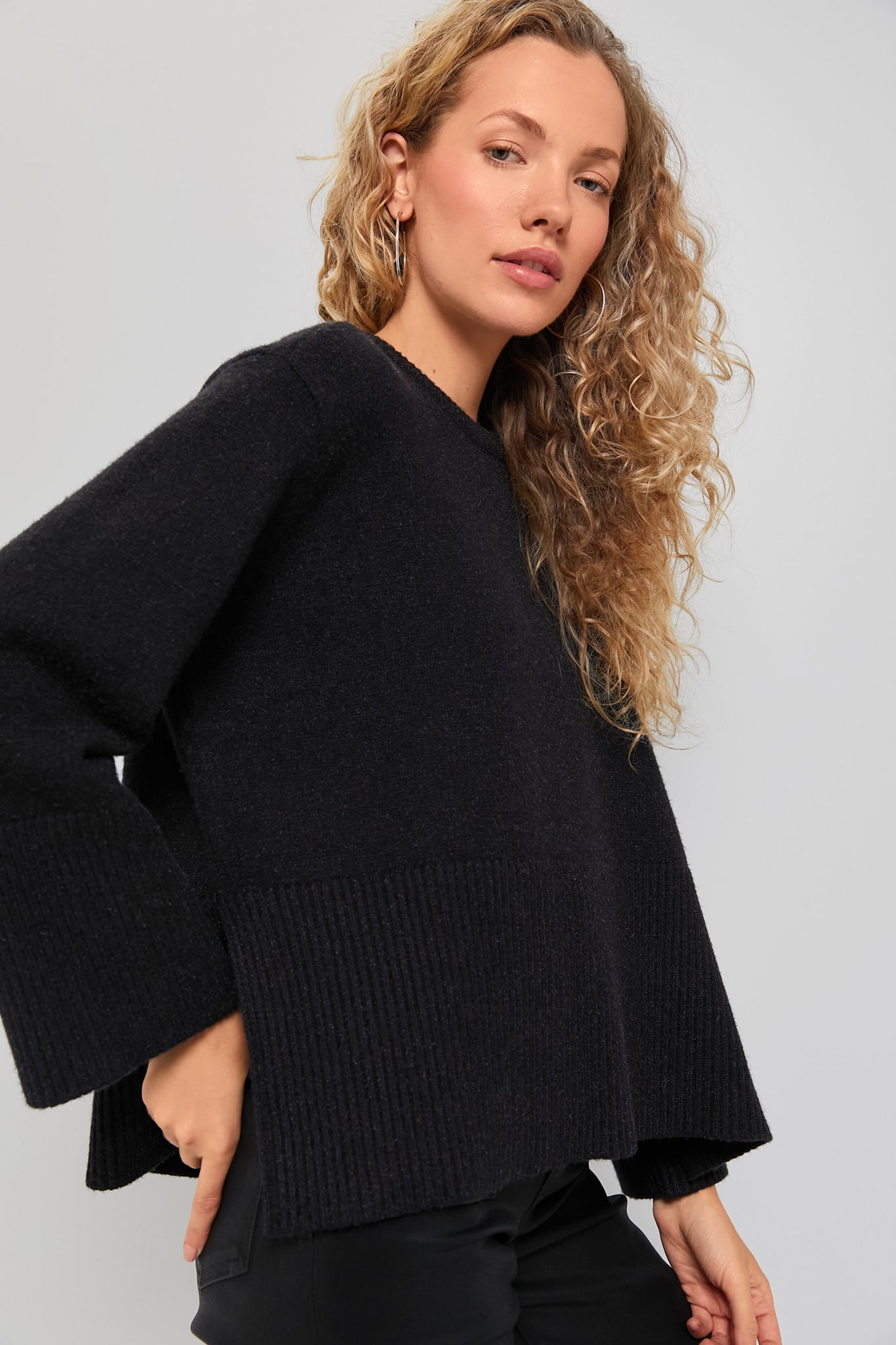 Black Carington Sweater-Get Girly