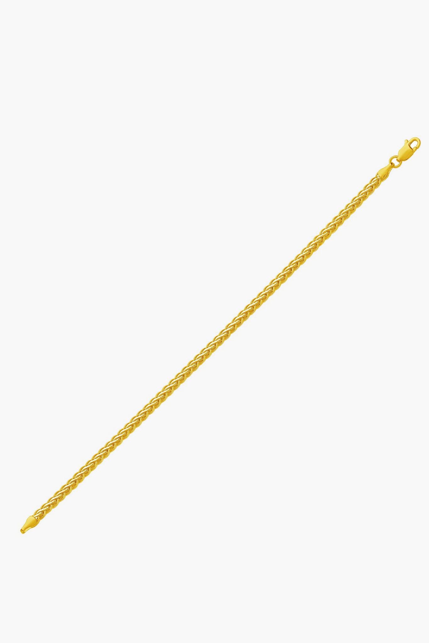 10k Gold Fine Wheat Chain Bracelet-Get Girly