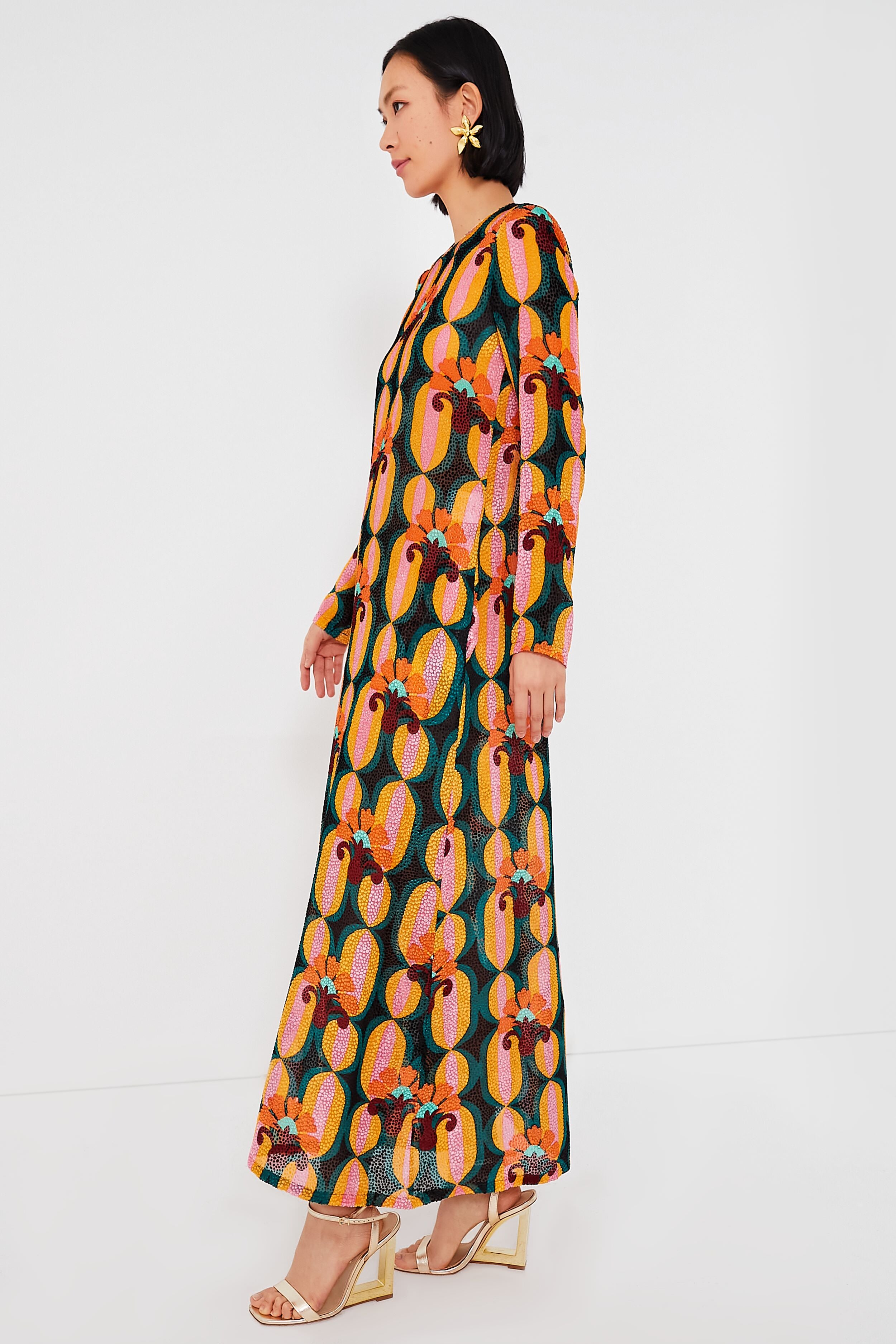 Arcturus Long Sleeve Swing Dress-Get Girly