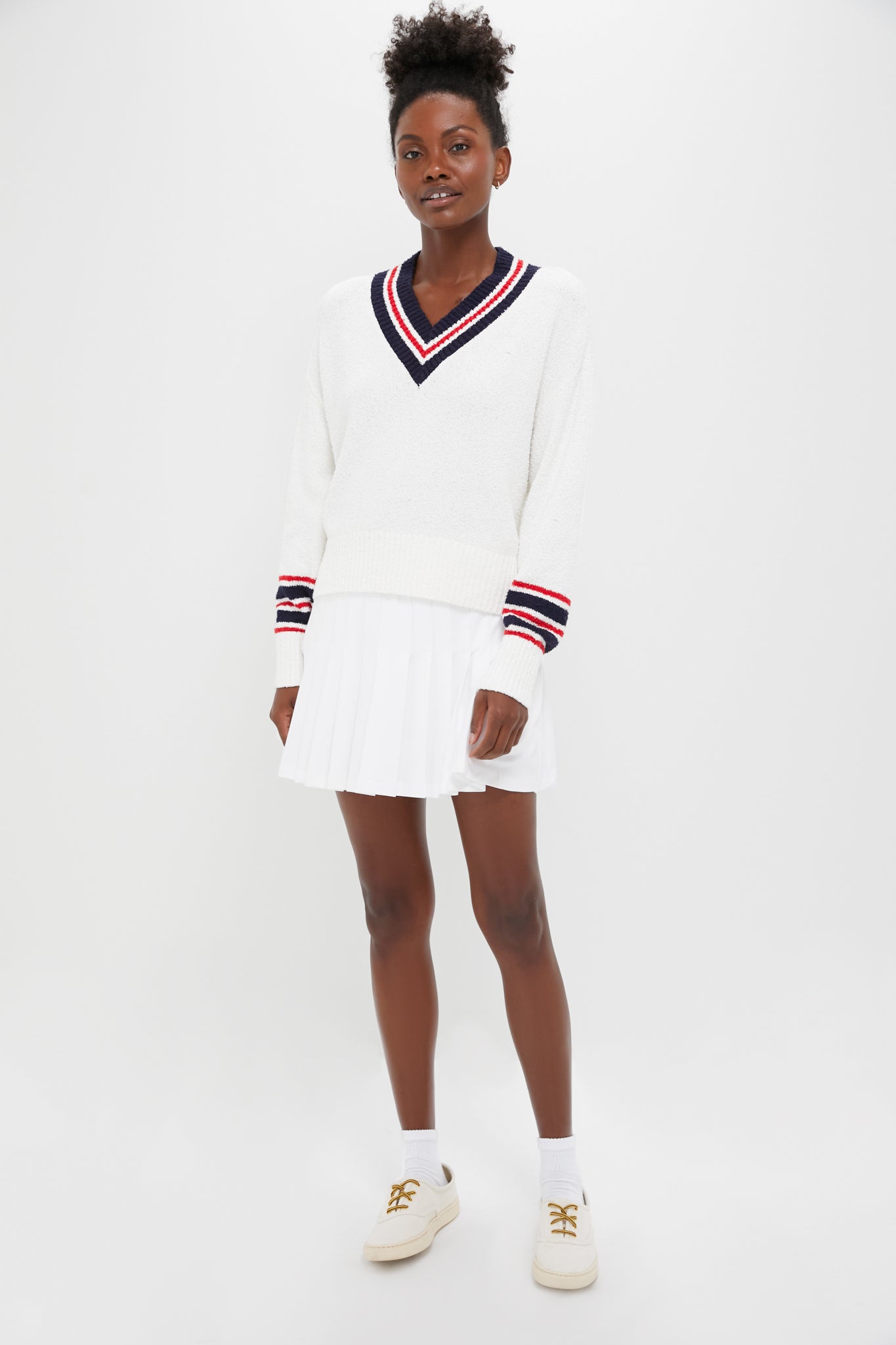 Americana Boucle Elizabeth Sweater-Get Girly