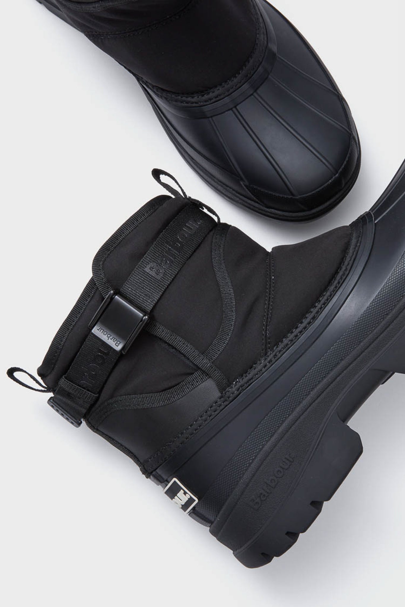 Black Braybourn Welly Duck Boots-Get Girly