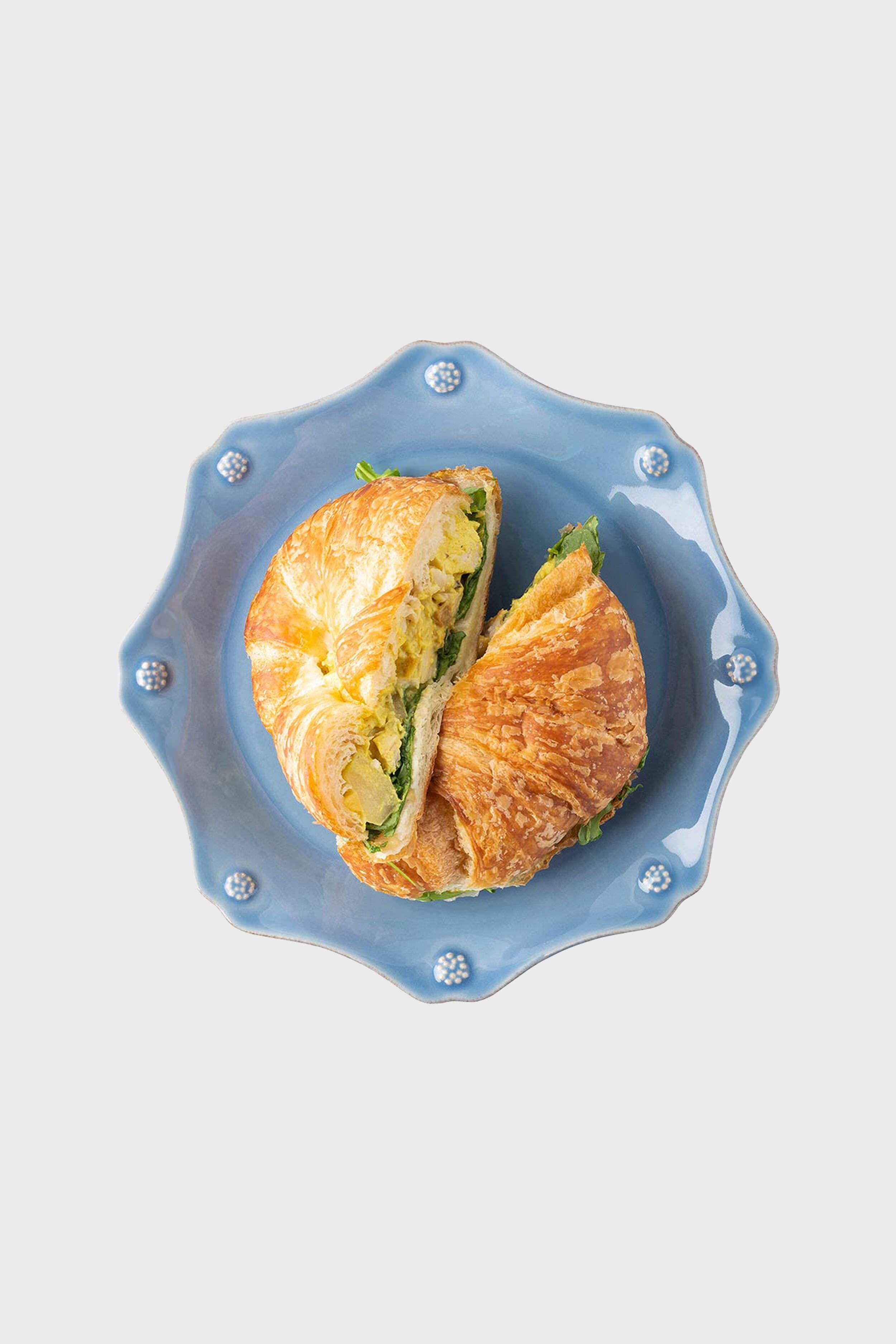 Chambray Berry & Thread Scalloped Dessert/Salad Plate-Get Girly