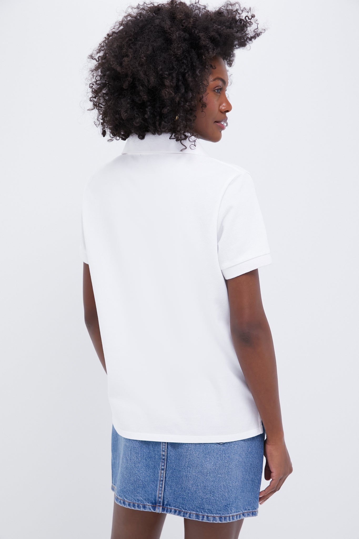 White Pique Murray Classic Polo-Get Girly