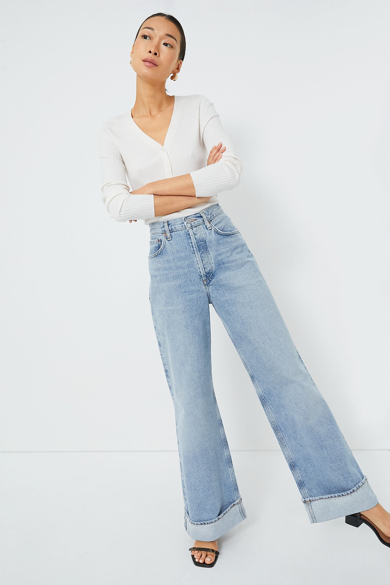 Winter White Hendrix Henley-Get Girly