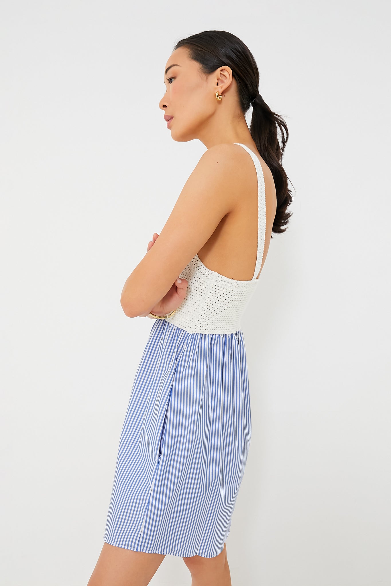 The White and Royal Esmee Dress-Get Girly