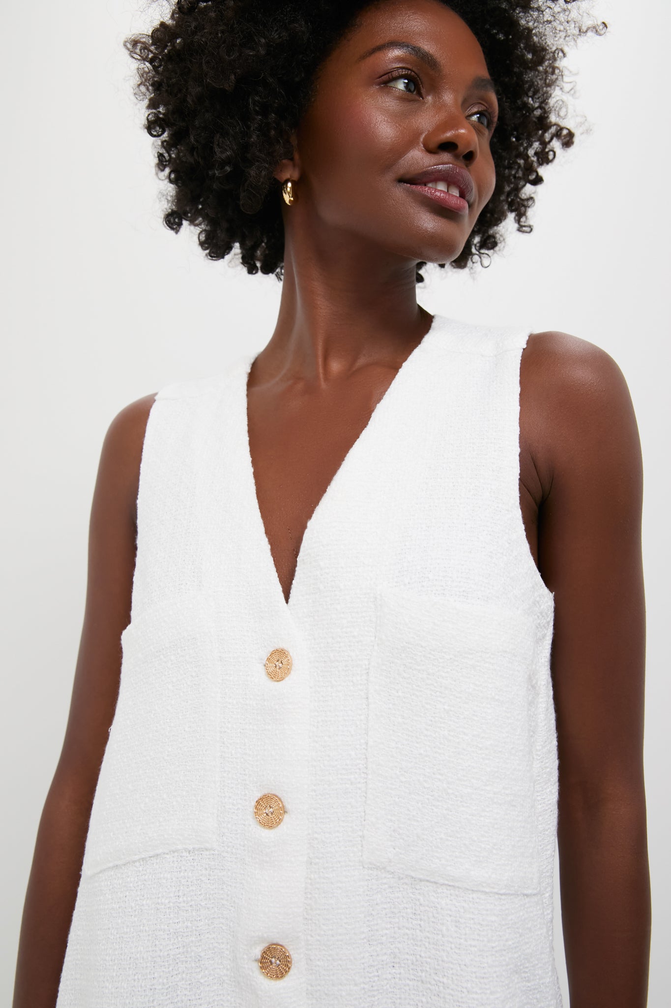 White Textured Myla Romper-Get Girly