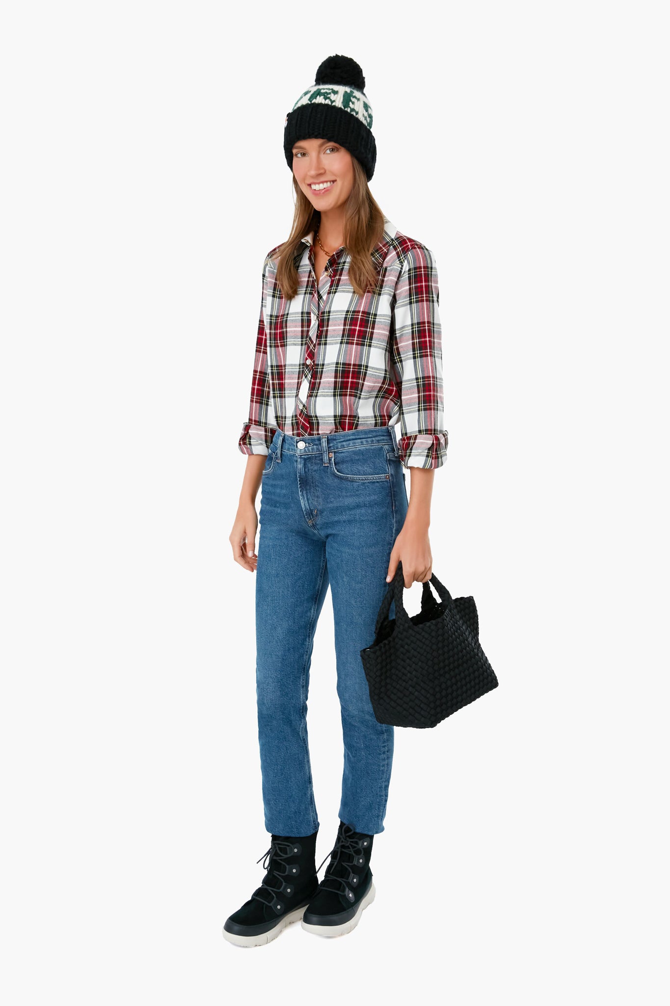 Exclusive Black and Forest Apres Beanie-Get Girly