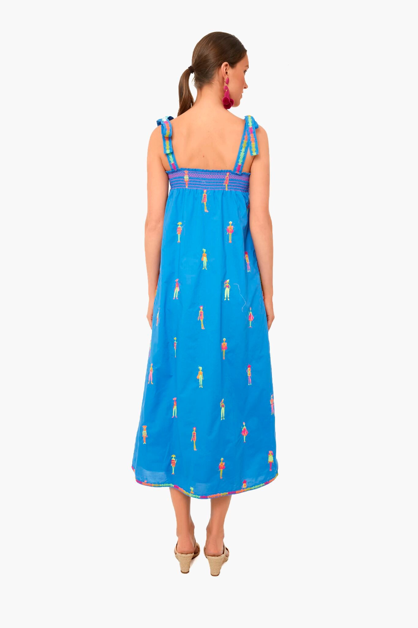 Africa Blue Hot Lips Dress-Get Girly