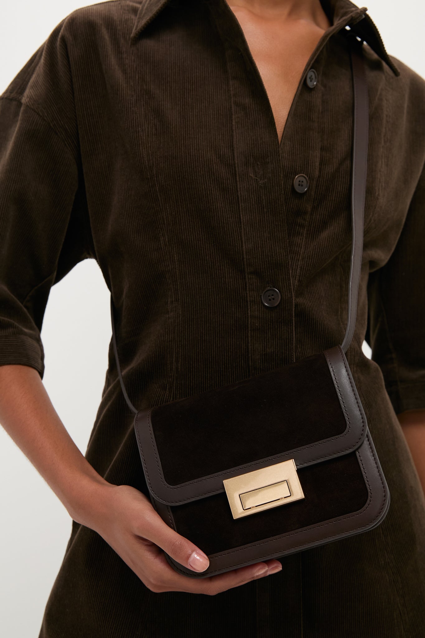 Tmoro Suede Desi Crossbody Bag-Get Girly