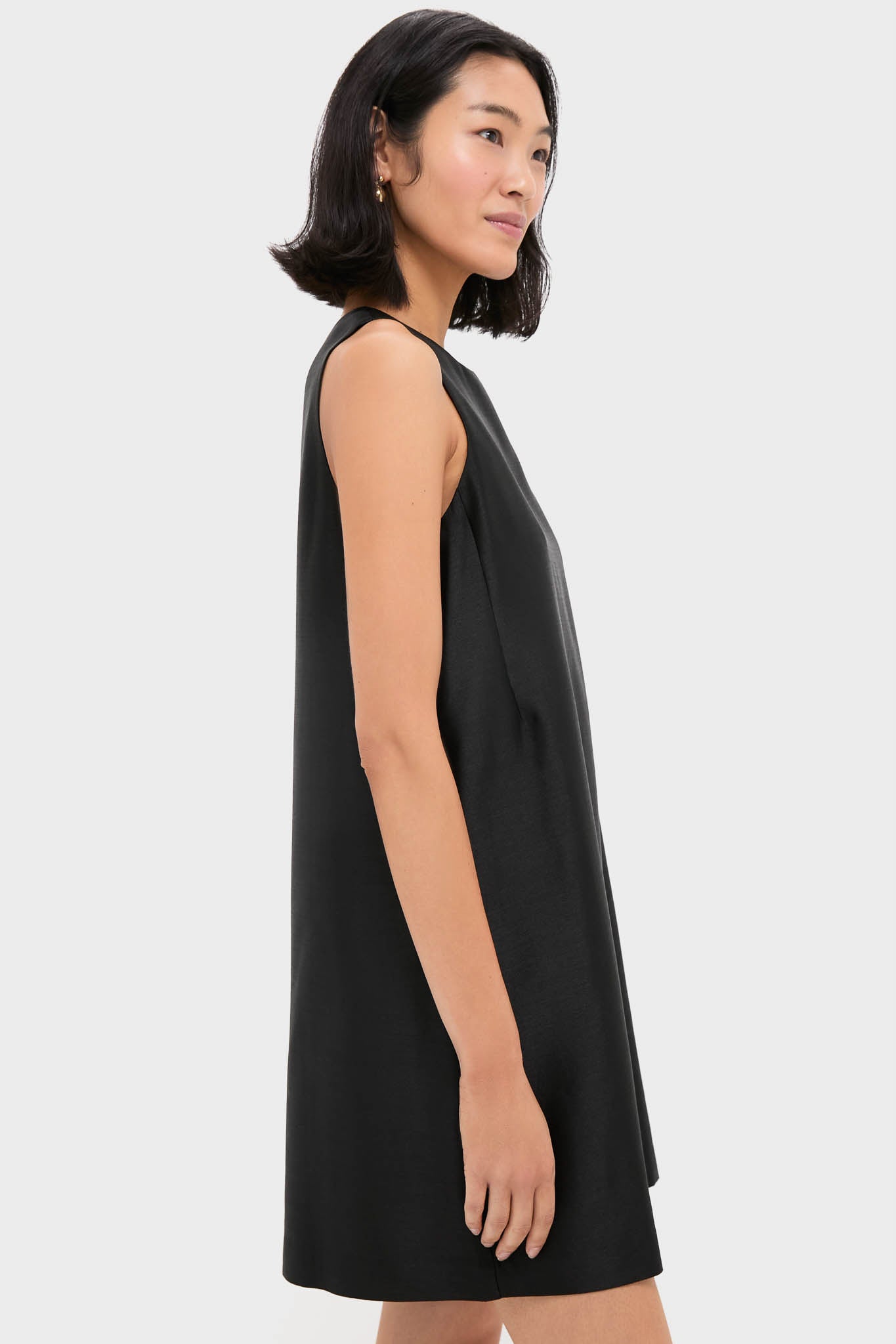 Black Dupioni Marlowe Dress-Get Girly
