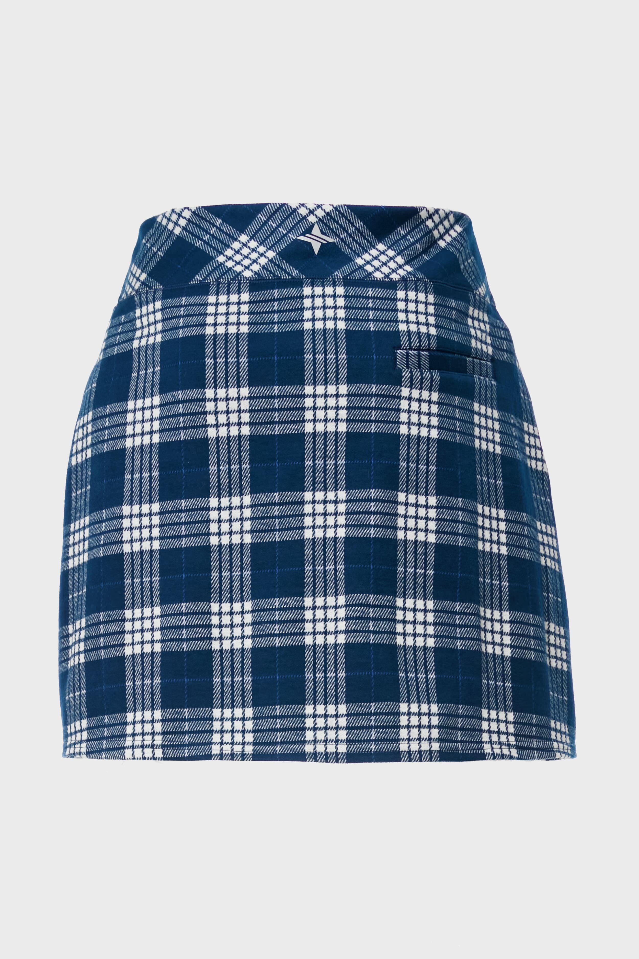 Navy Plaid 17 Inch Helen Golf Skirt-Get Girly